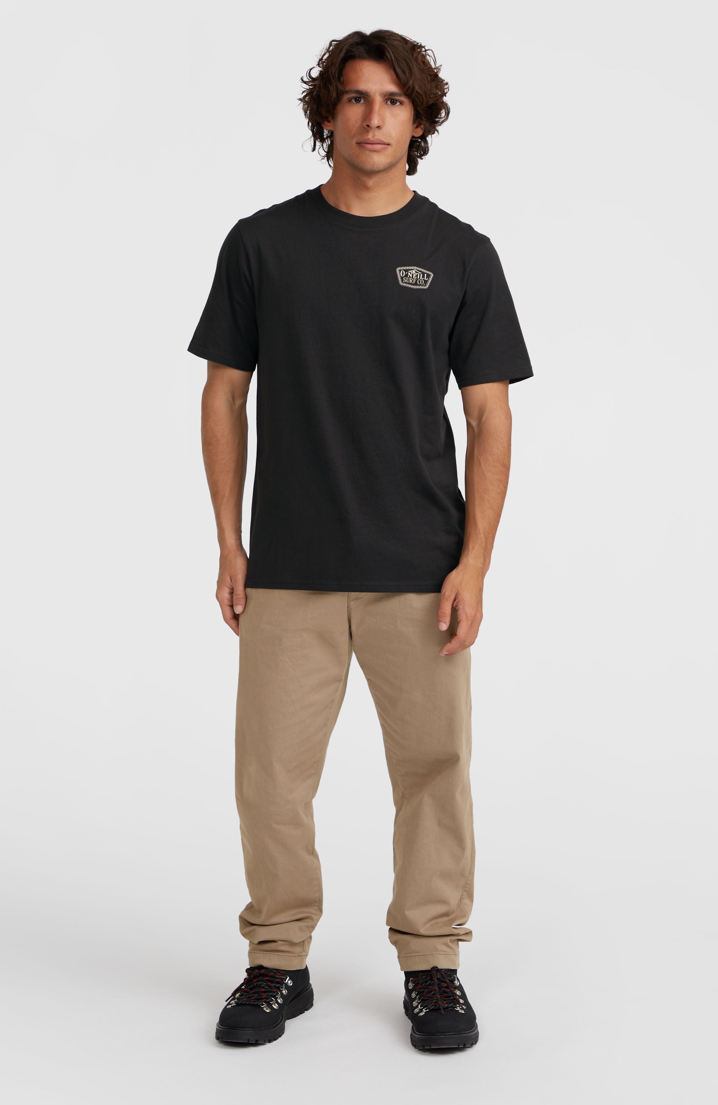 Small Chest Print T-Shirt Black Out