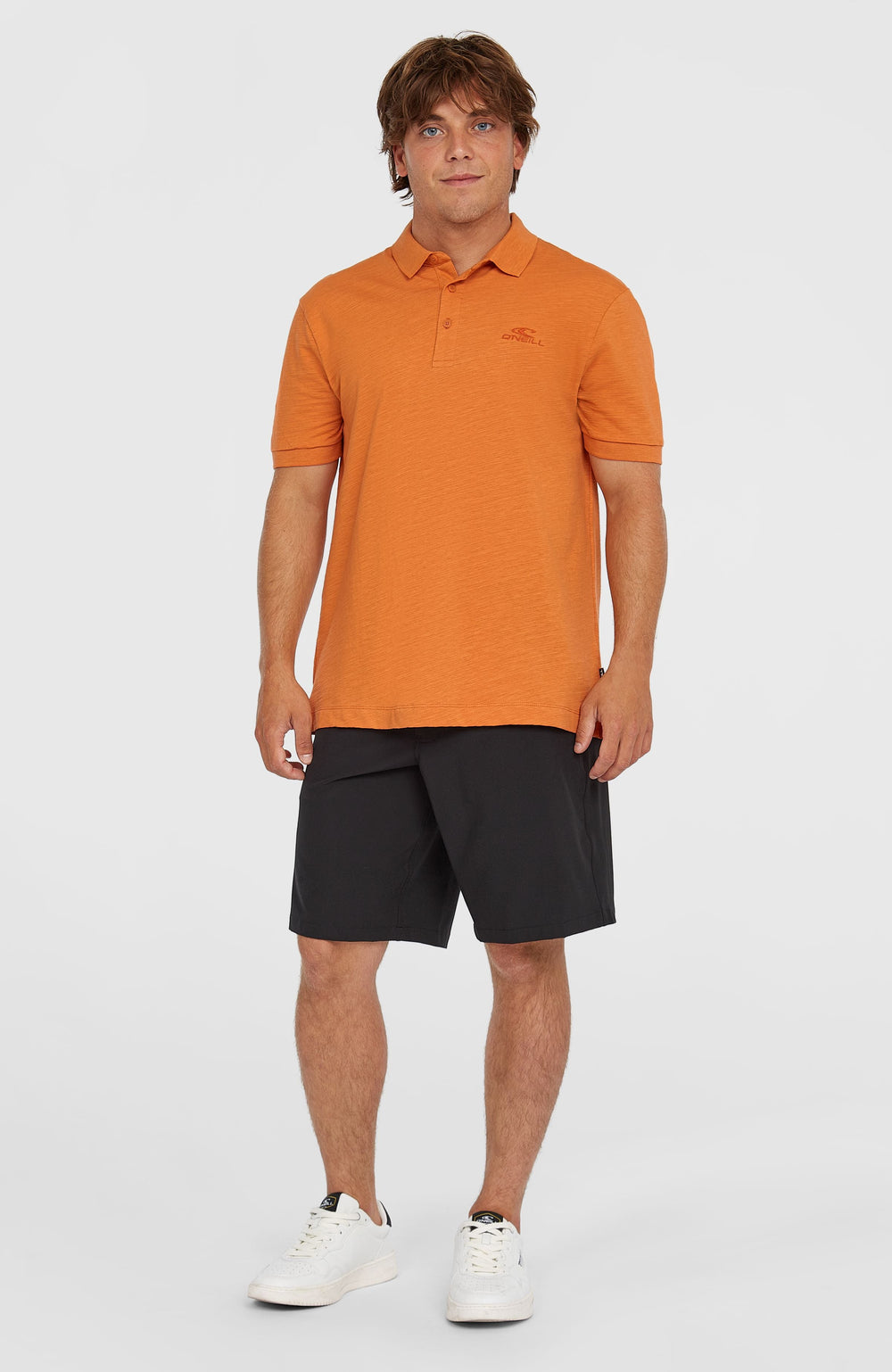 Slub Small Logo Polo Cinnamon Stick
