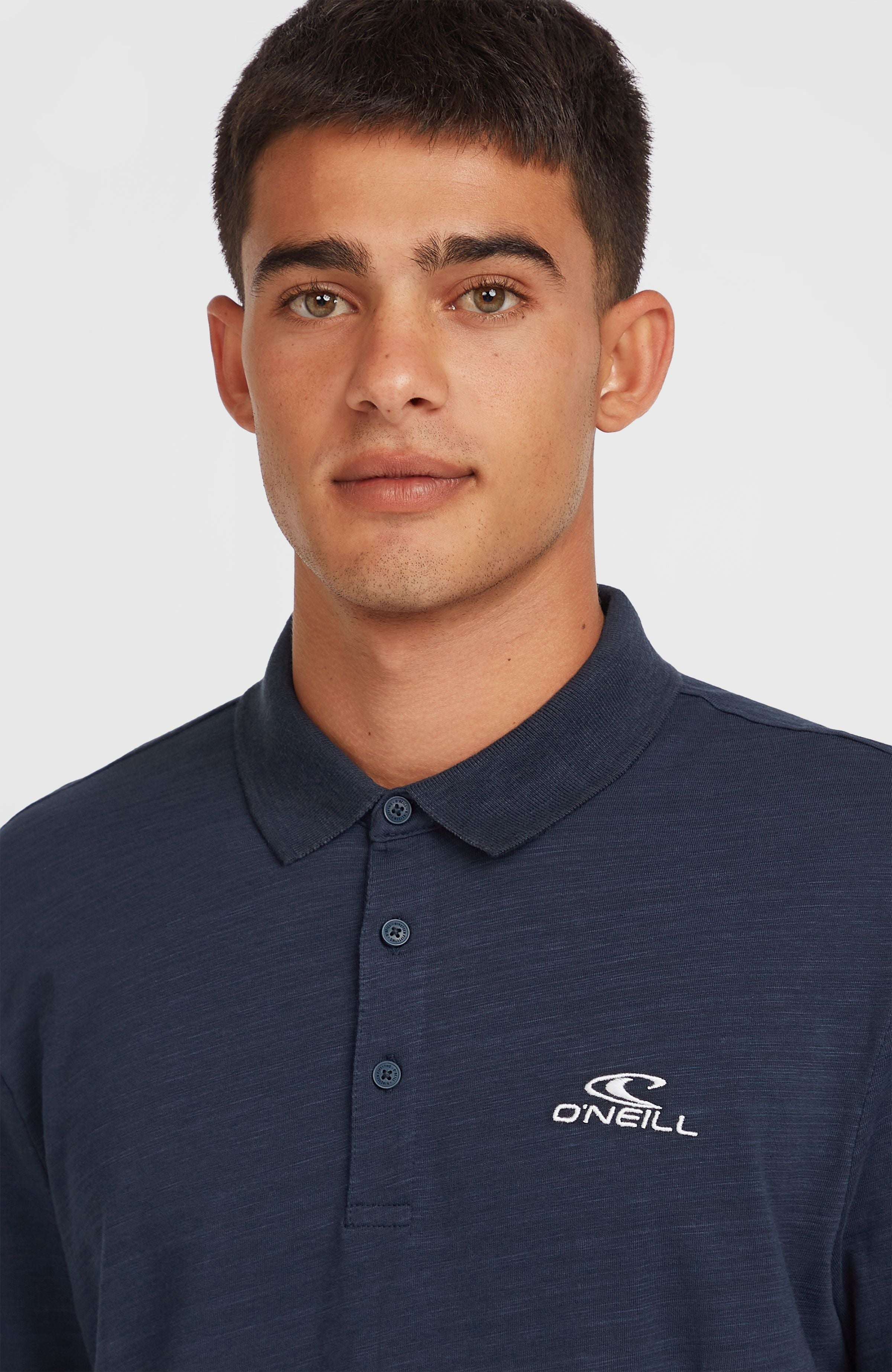 Slub Small Logo Polo Ink Blue