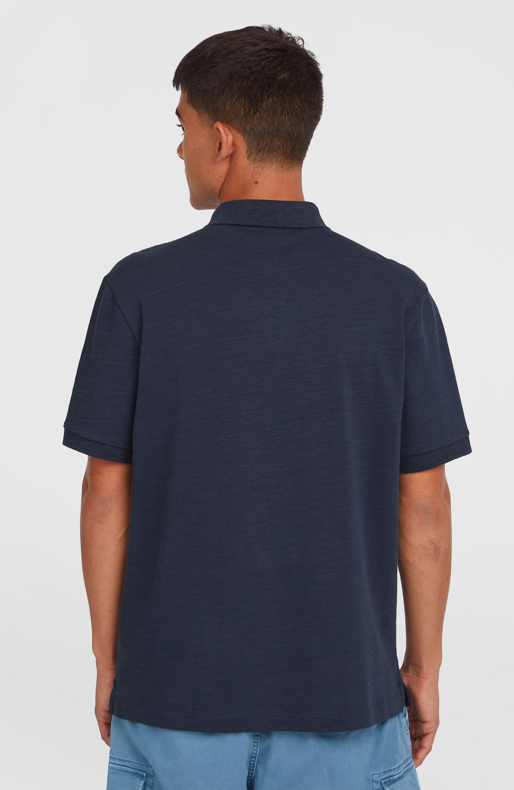 Slub Small Logo Polo Ink Blue
