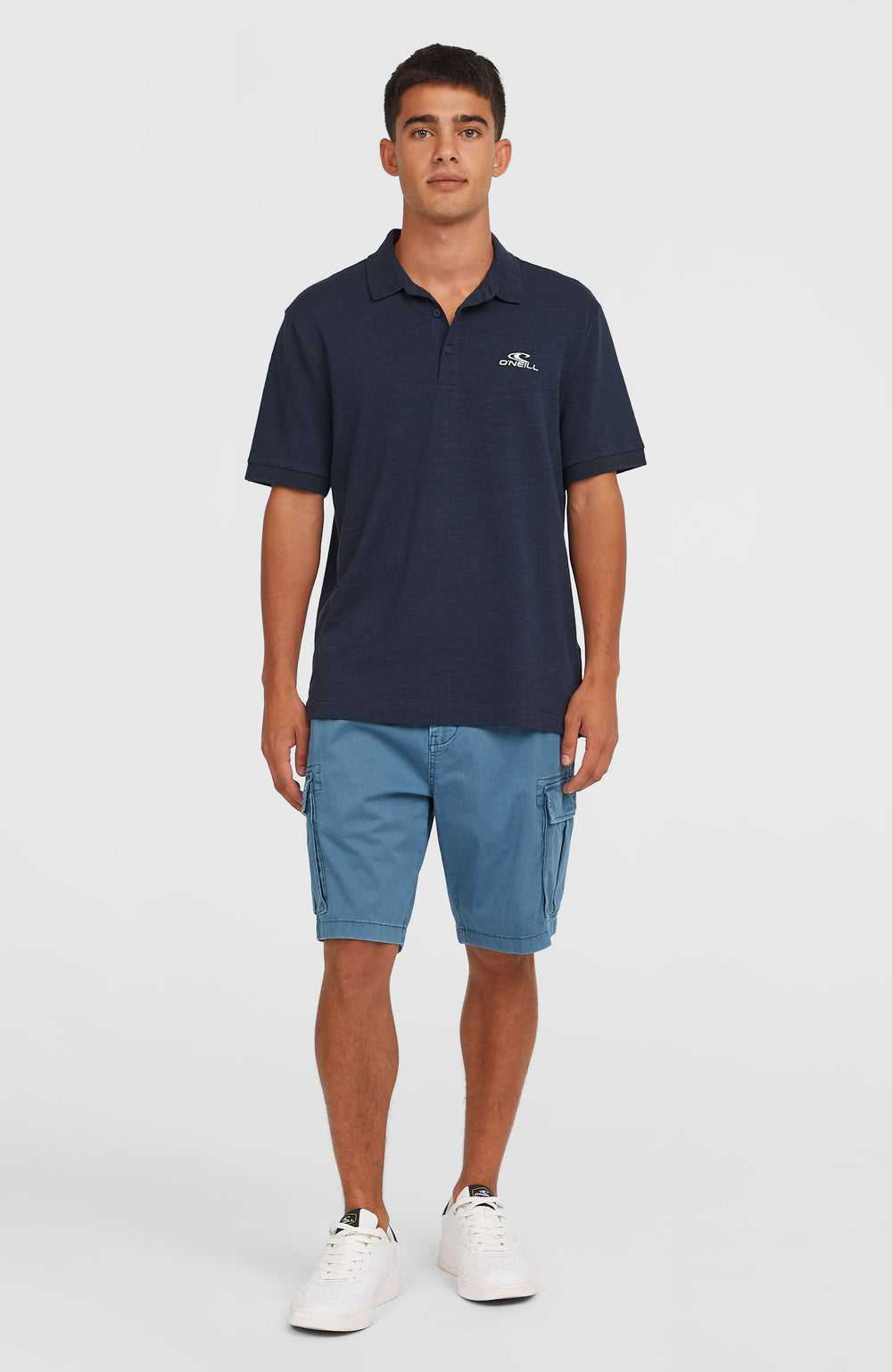 Slub Small Logo Polo Ink Blue