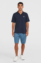 Slub Small Logo Polo Ink Blue