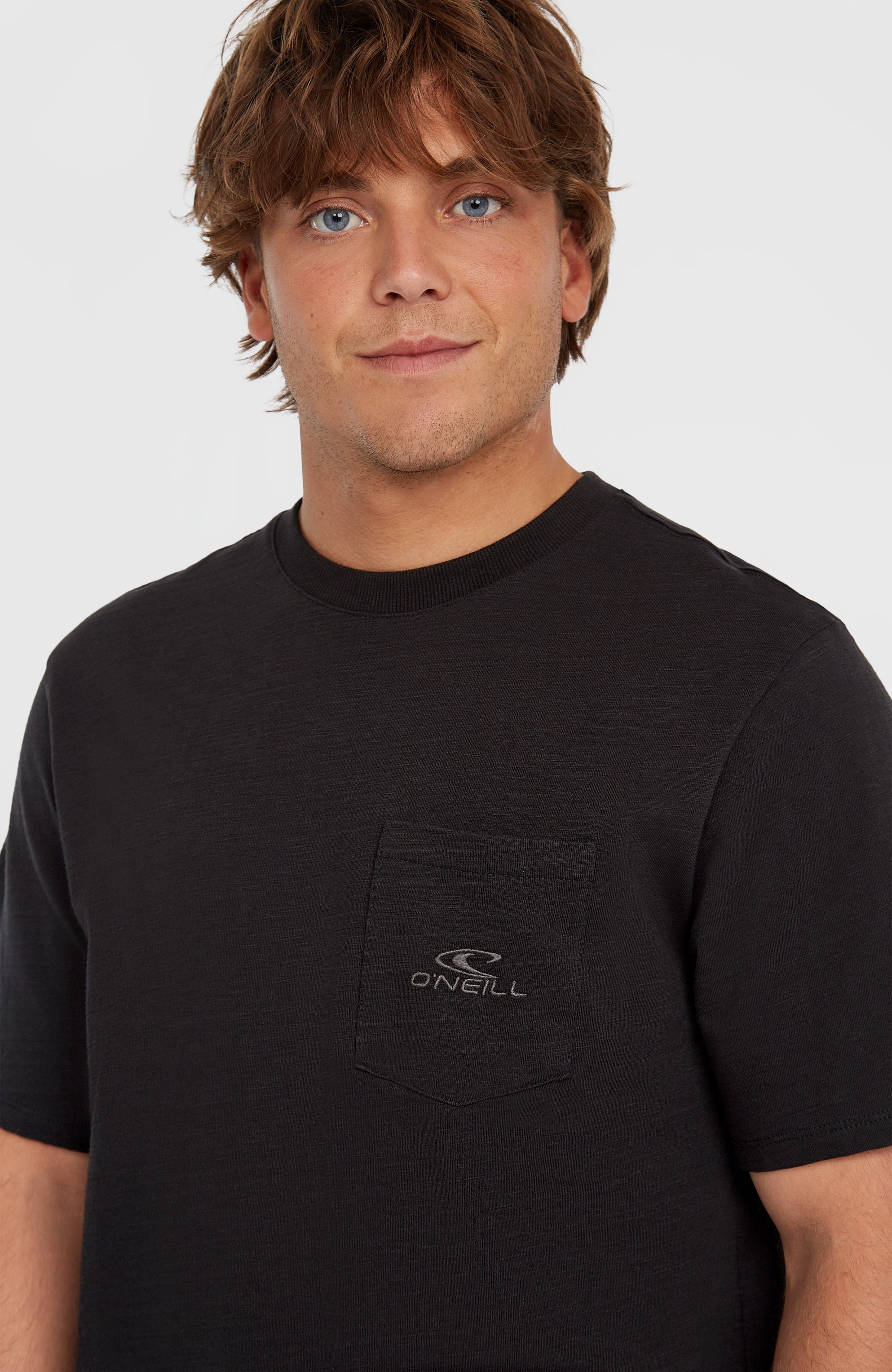 Slub Chest Pocket T-Shirt Black Out