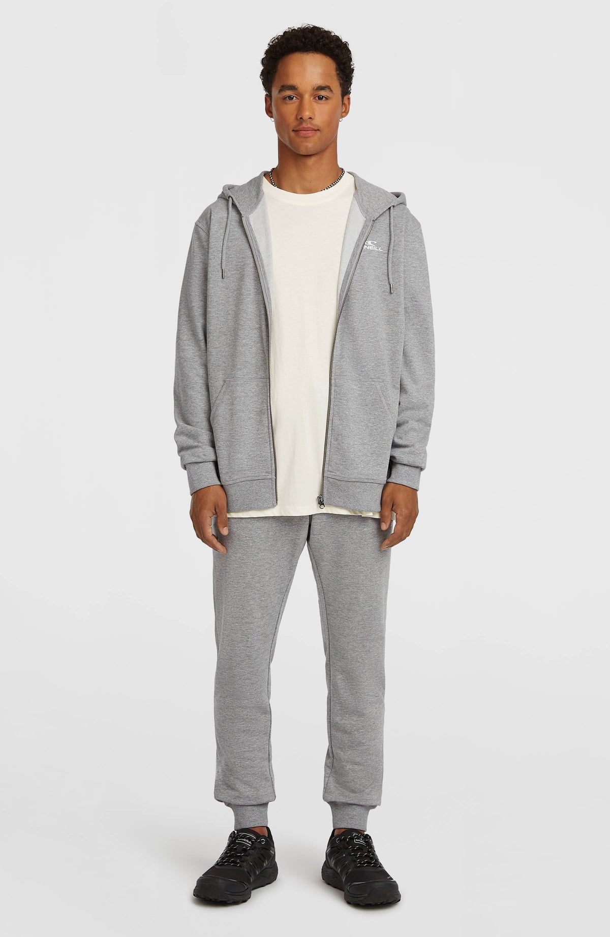Small Logo Sweatpants Silver Melee