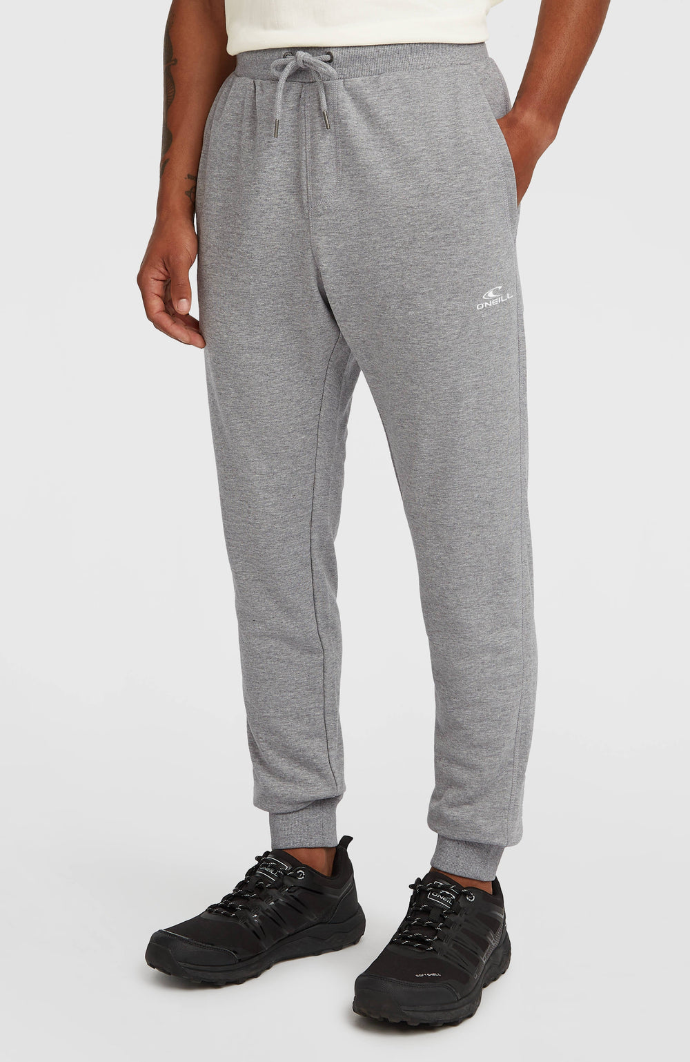 Small Logo Sweatpants Silver Melee