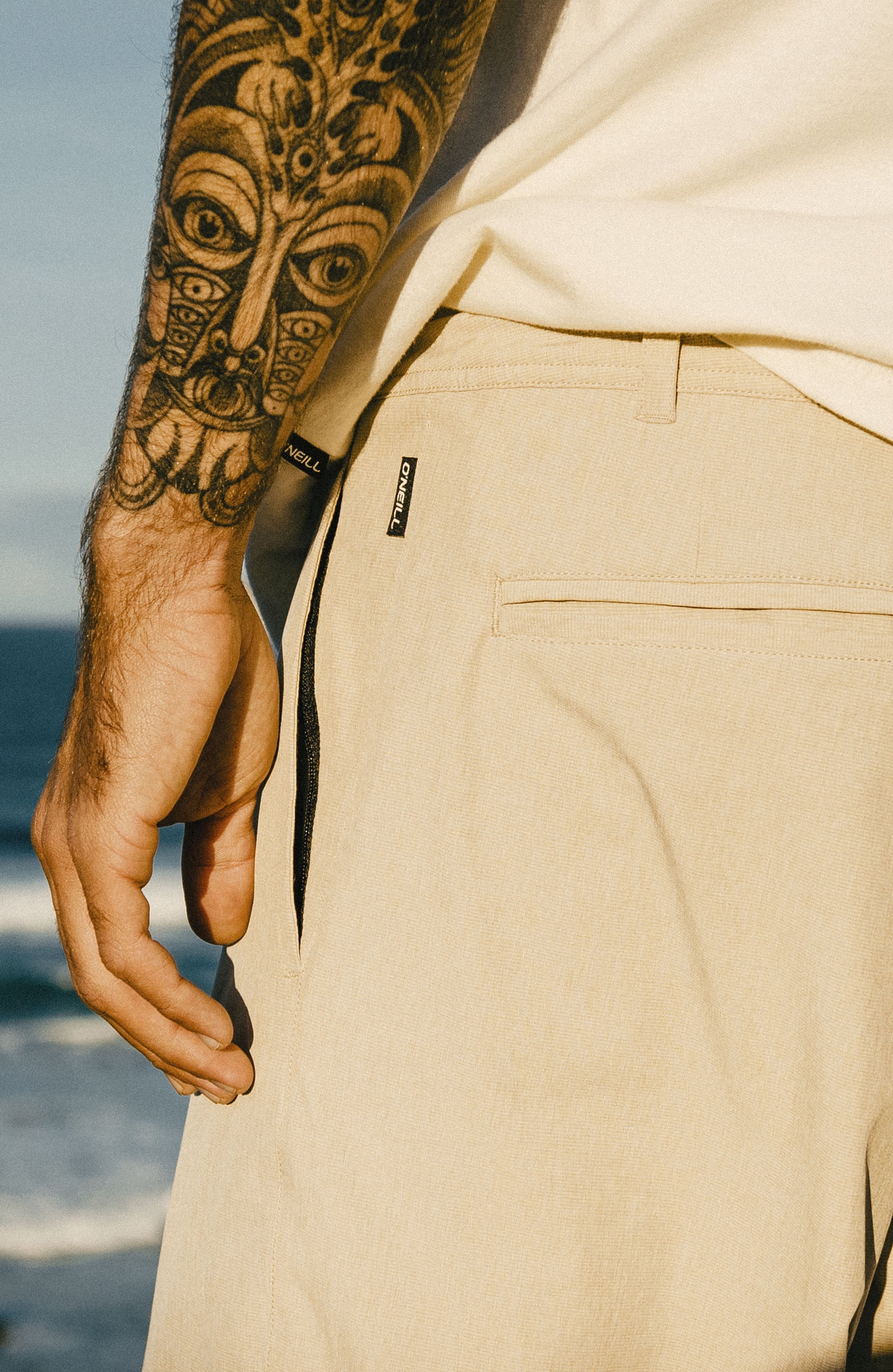 Hybrid 19" Melange Shorts Cocoa Sand