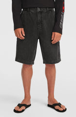 Essentials Denim Shorts Black Out