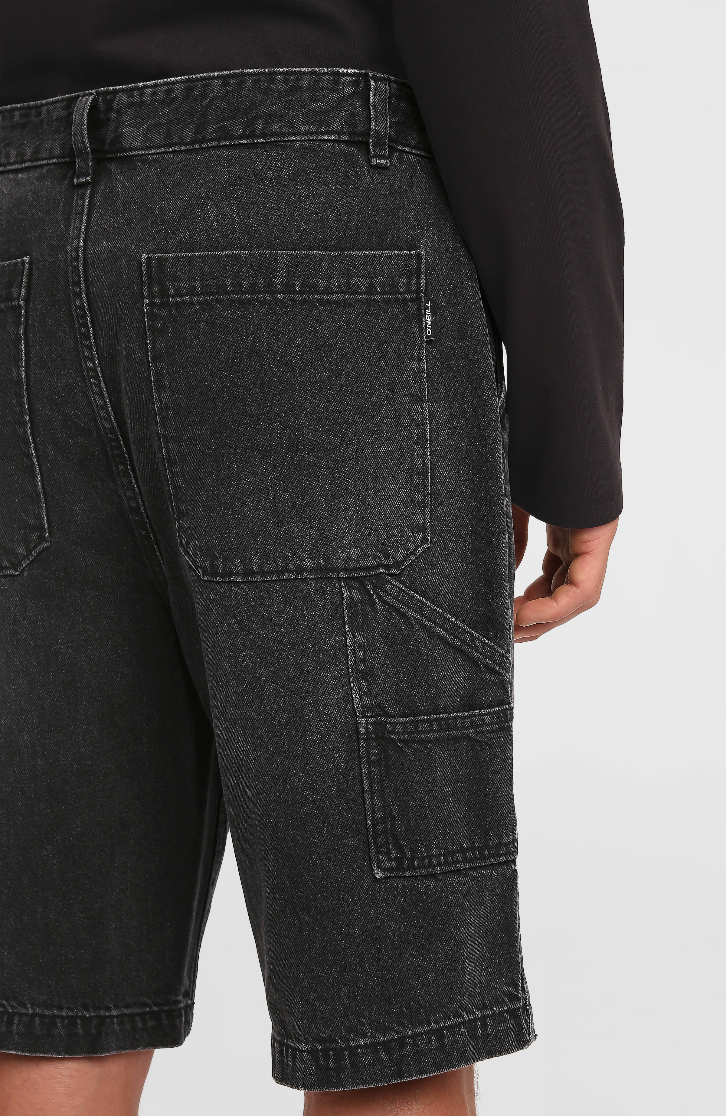 Essentials Denim Shorts Black Out