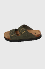 Vince Slider Sandals DARK OLIVE