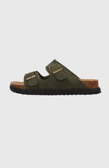 Vince Slider Sandals DARK OLIVE