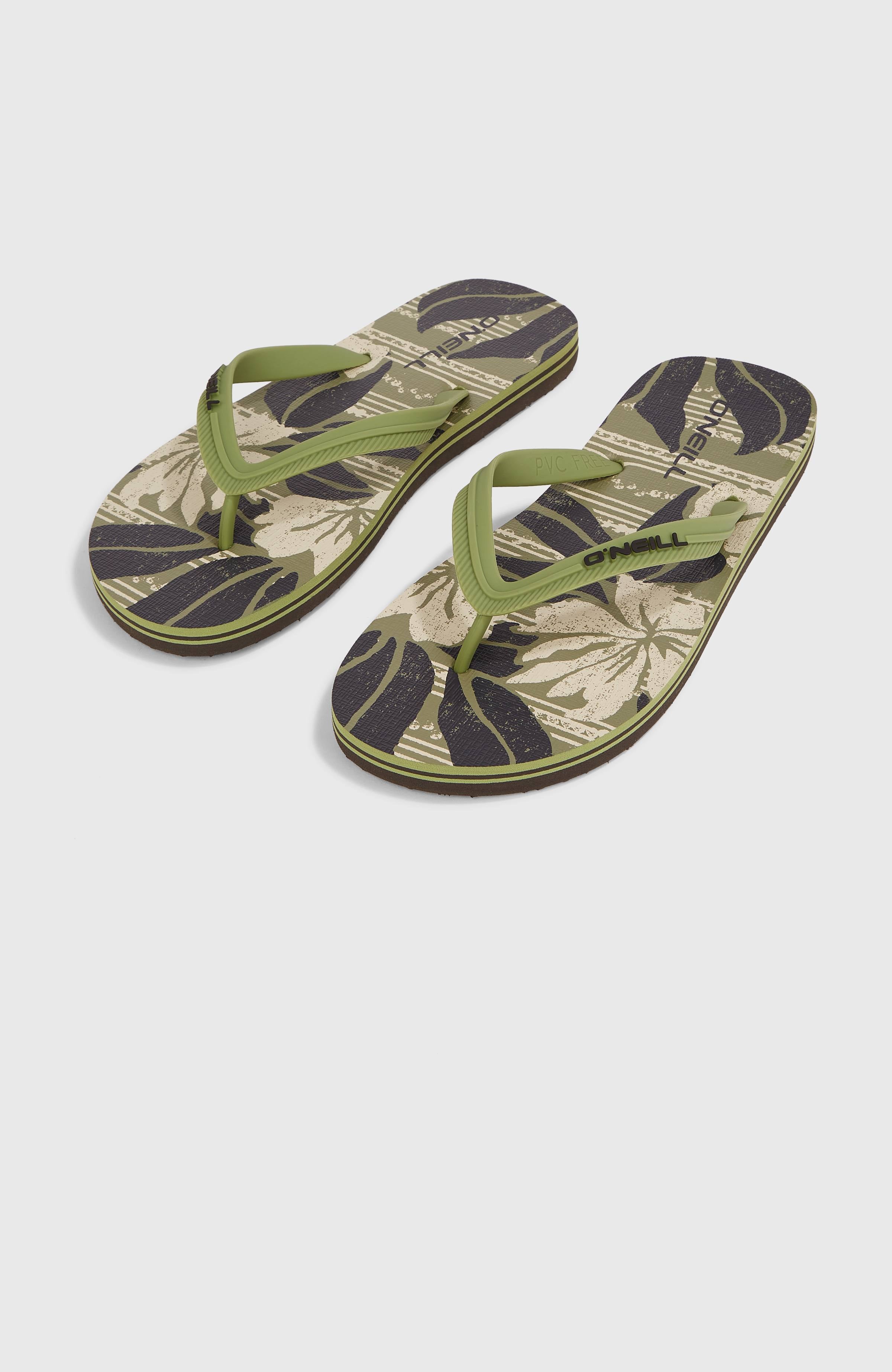 Profile Graphic Sandals Green Dusty Flower