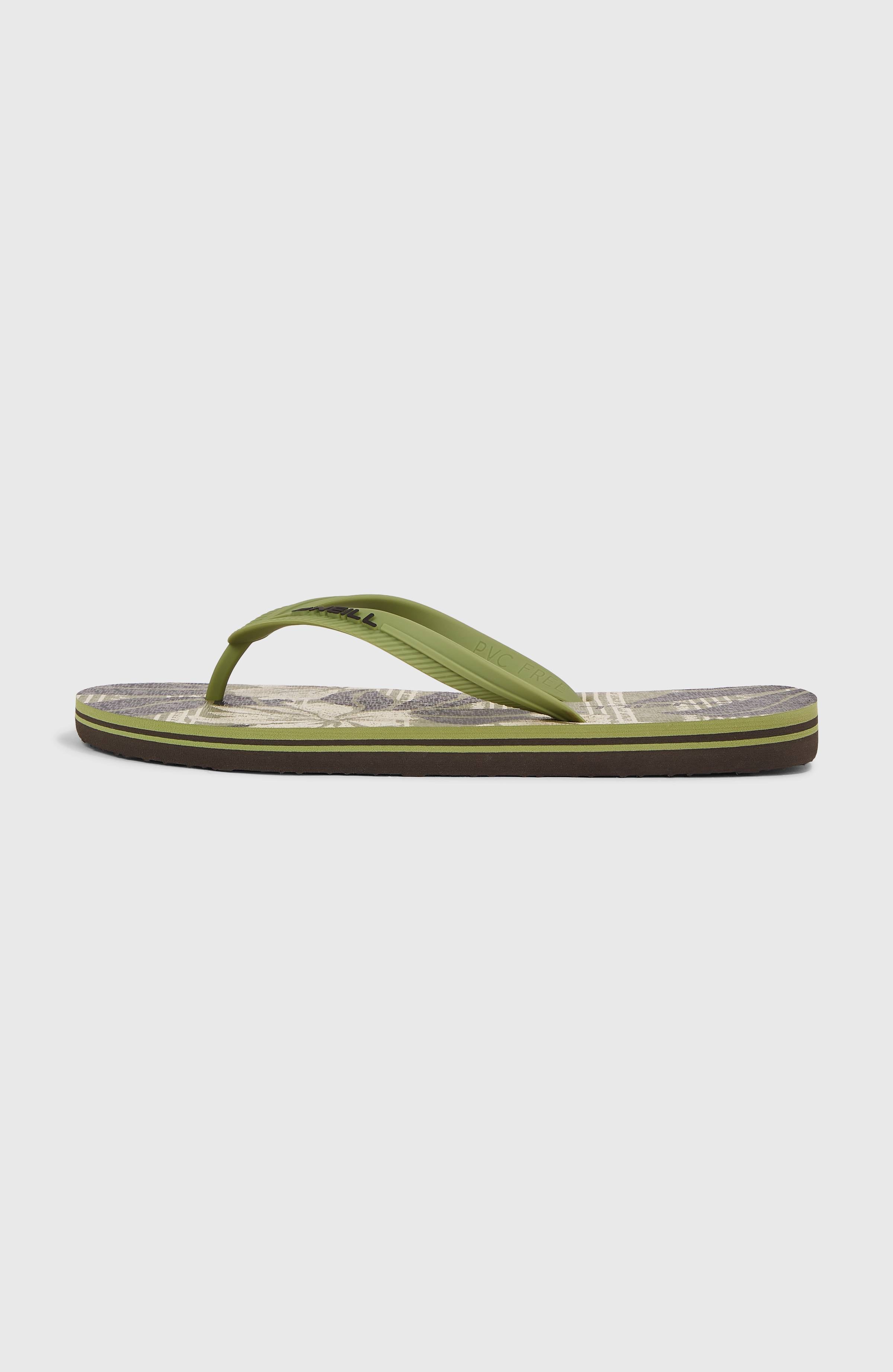 Profile Graphic Sandals Green Dusty Flower