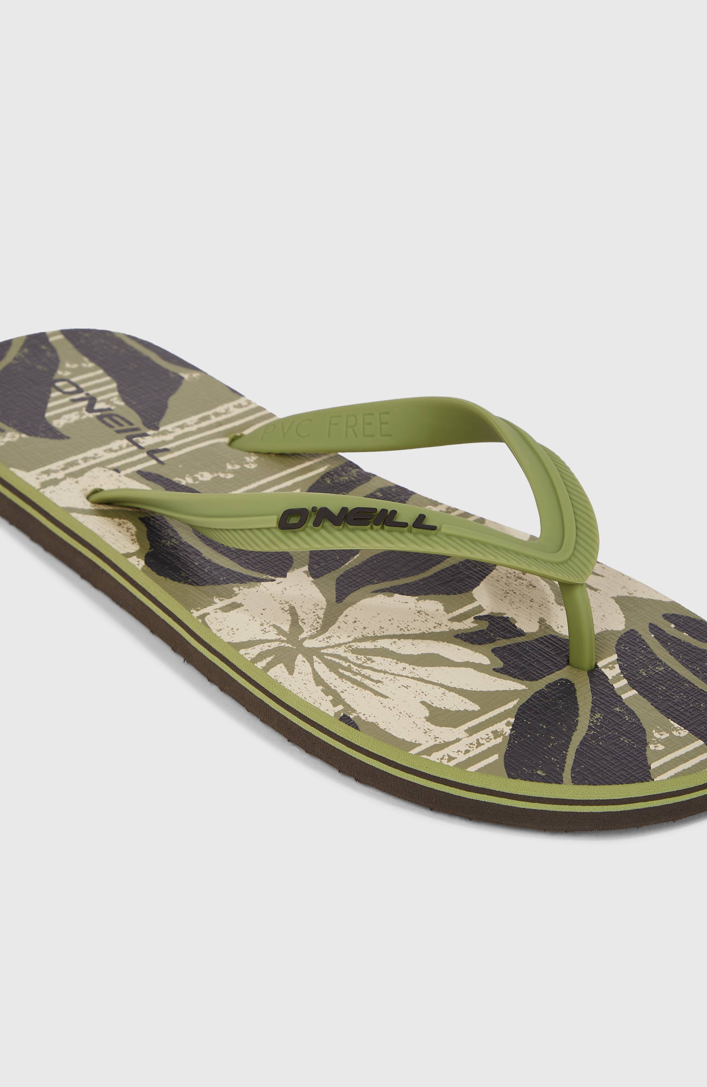 Profile Graphic Sandals Green Dusty Flower