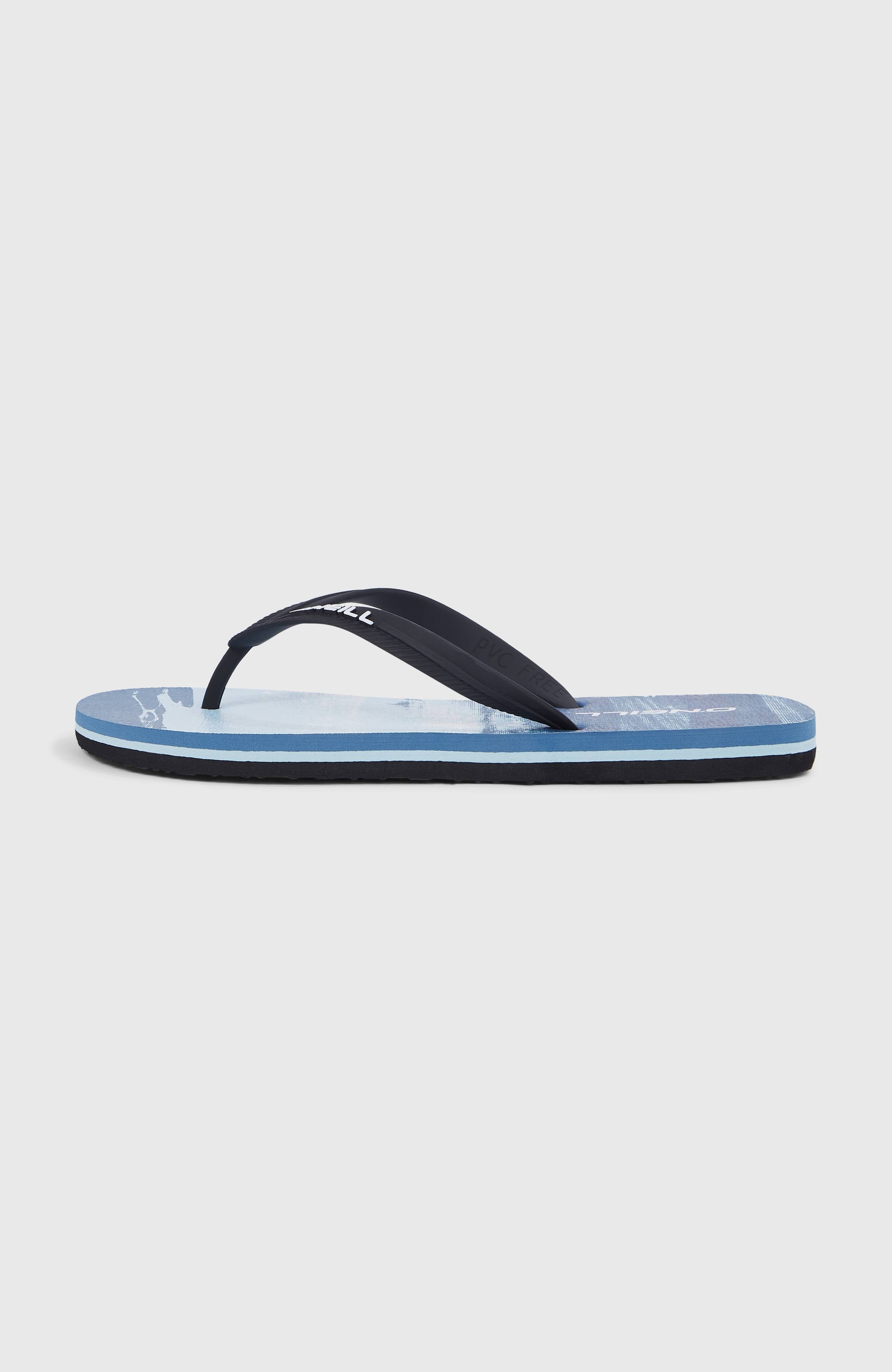 Profile Graphic Sandals Blue Melted Texture