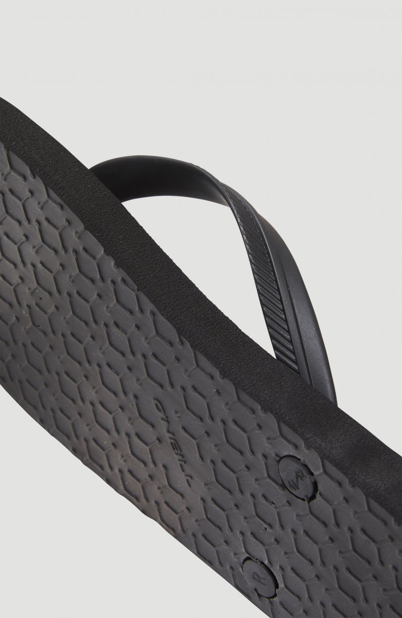 Profile Small Logo Sandals Black Out