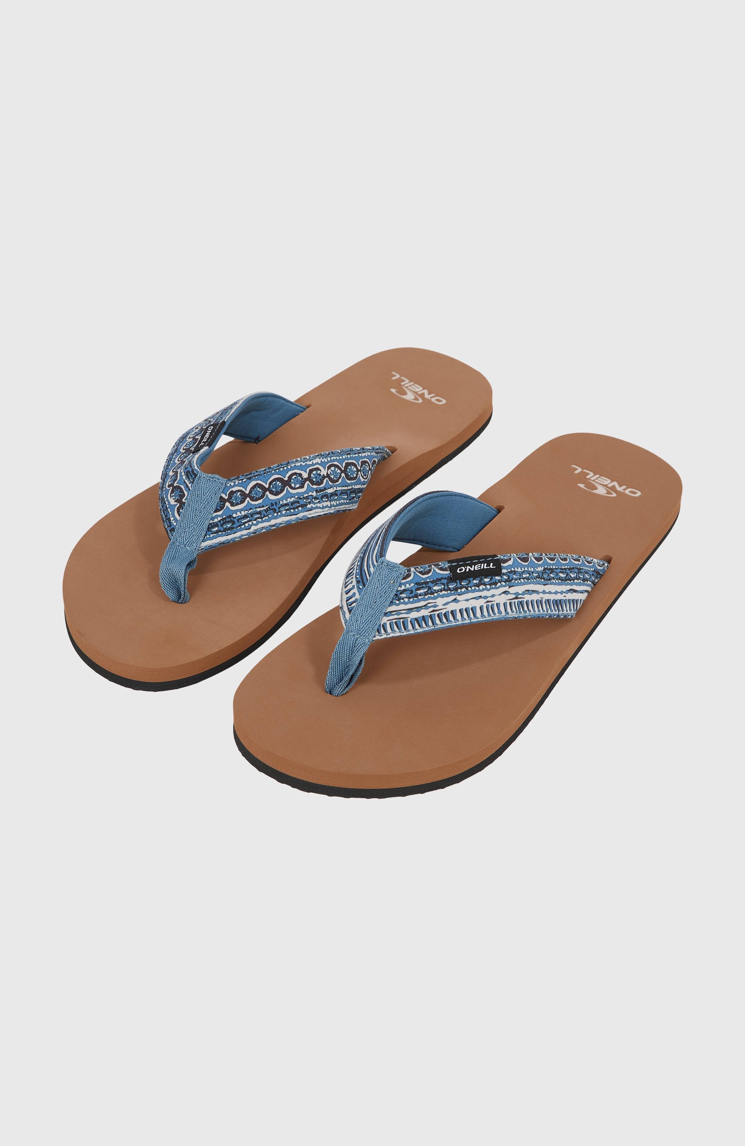O’Neill Fabric Sandals Blue Pressed Lines