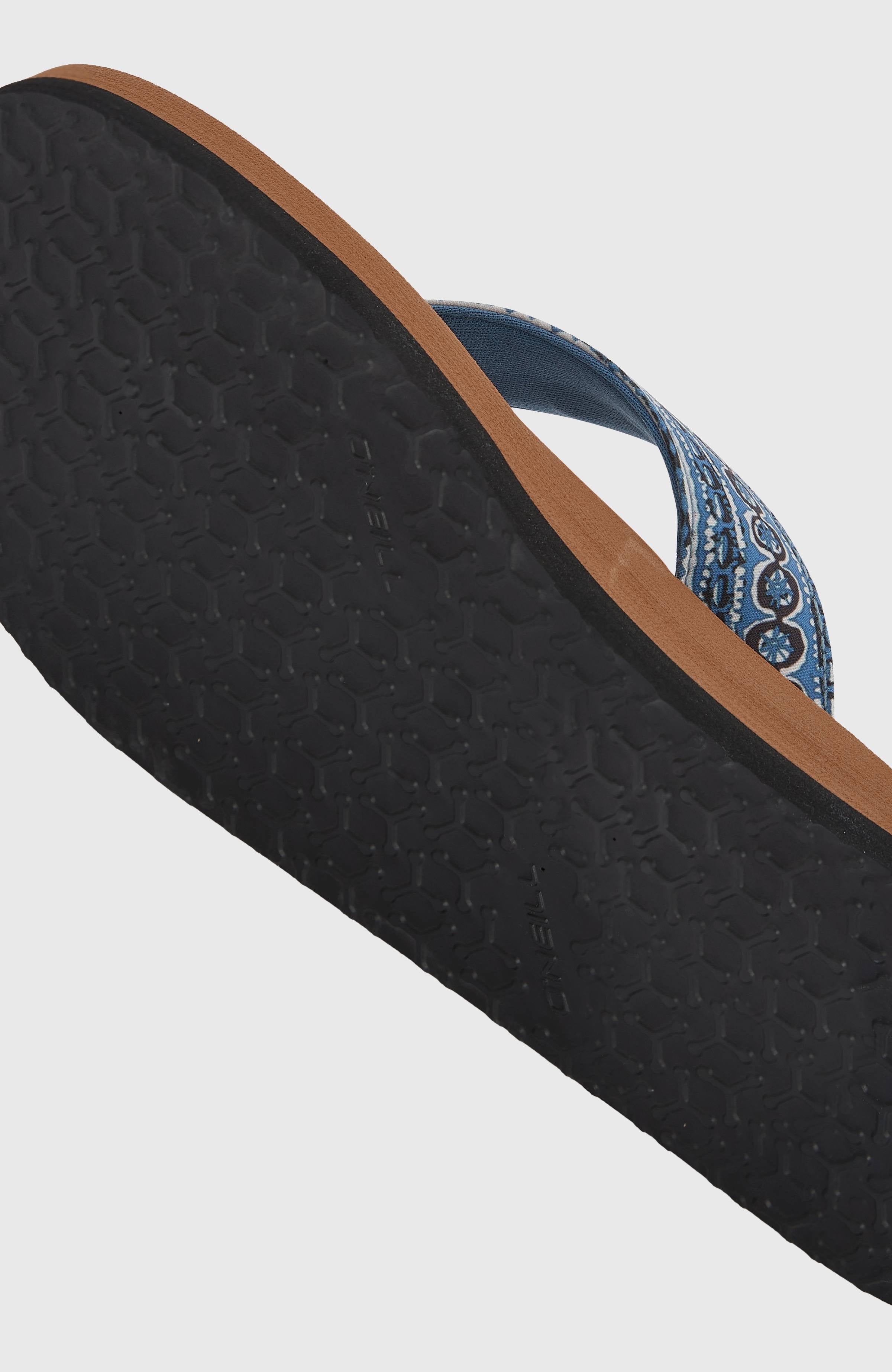 O’Neill Fabric Sandals Blue Pressed Lines
