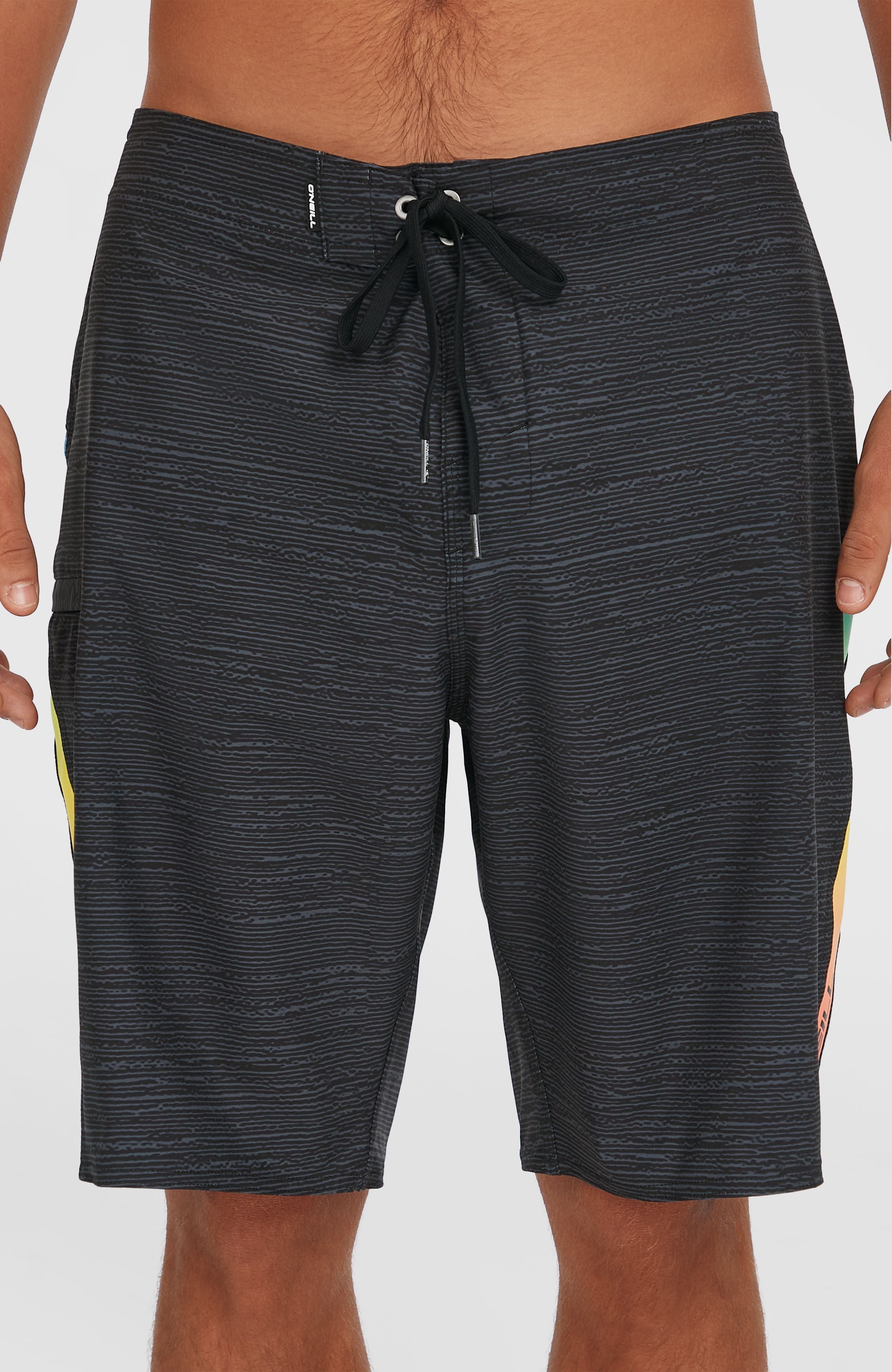 Superfreak 20'' Boardshorts Black Multi Colour Panel