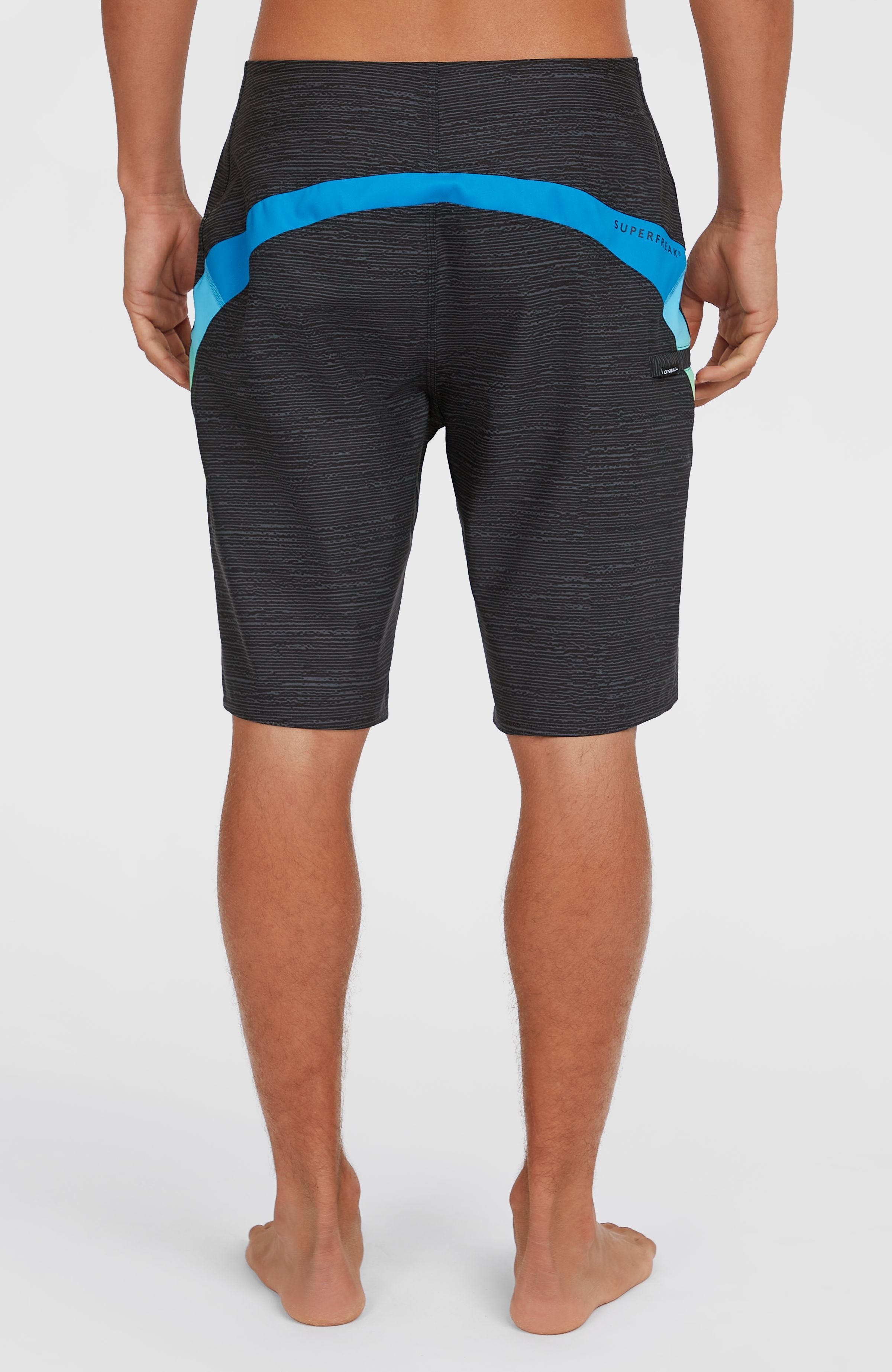 Superfreak 20'' Boardshorts Black Multi Colour Panel