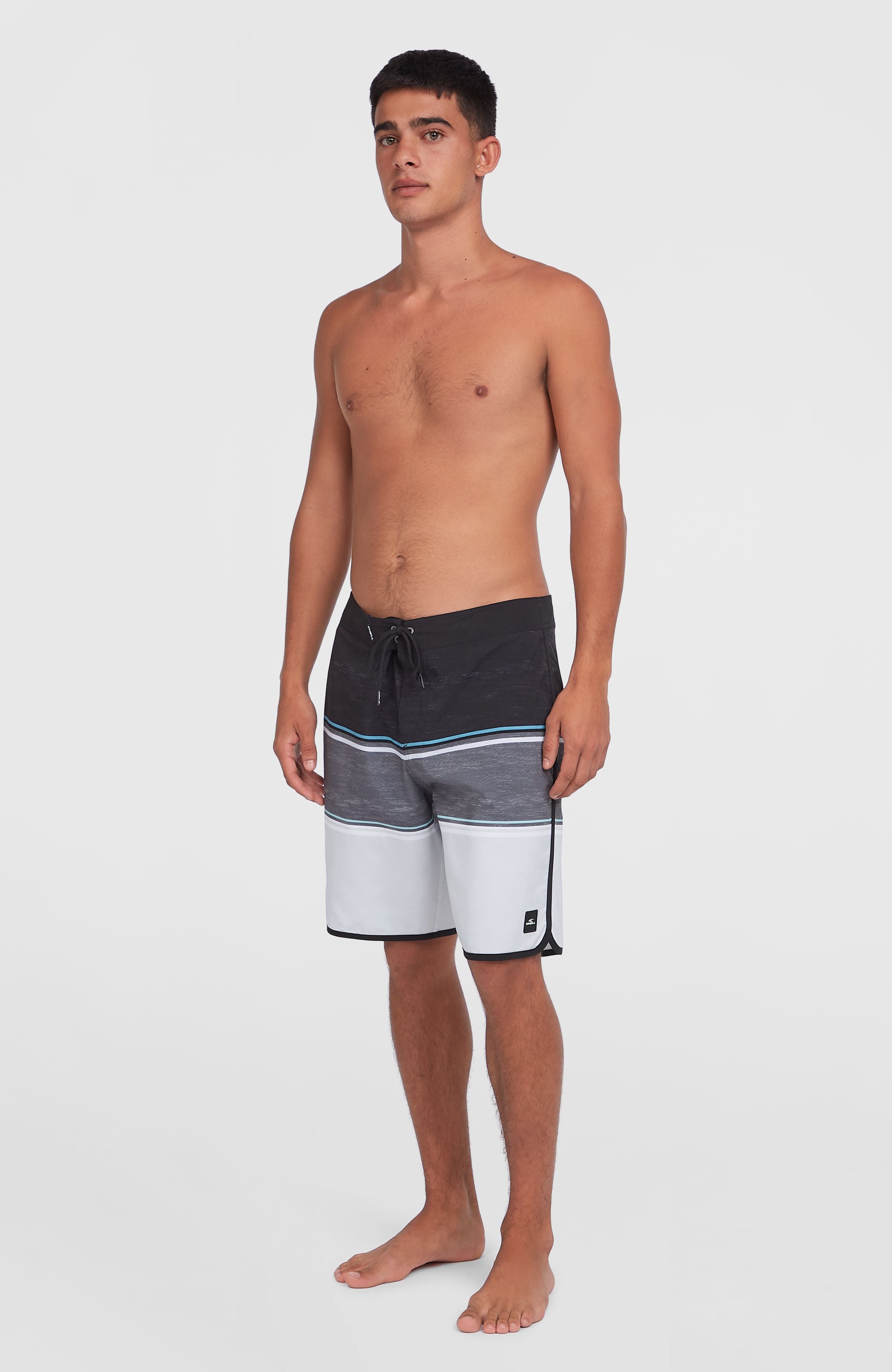 Lennox Scallop 19'' Boardshorts Black Out Colour Block