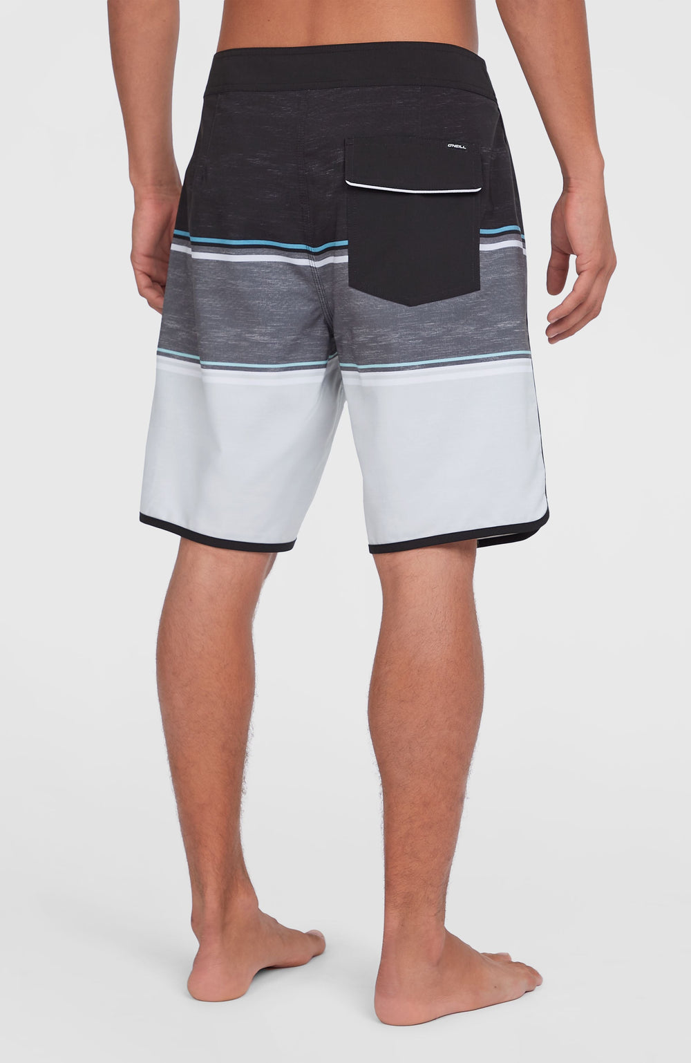 Lennox Scallop 19'' Boardshorts Black Out Colour Block