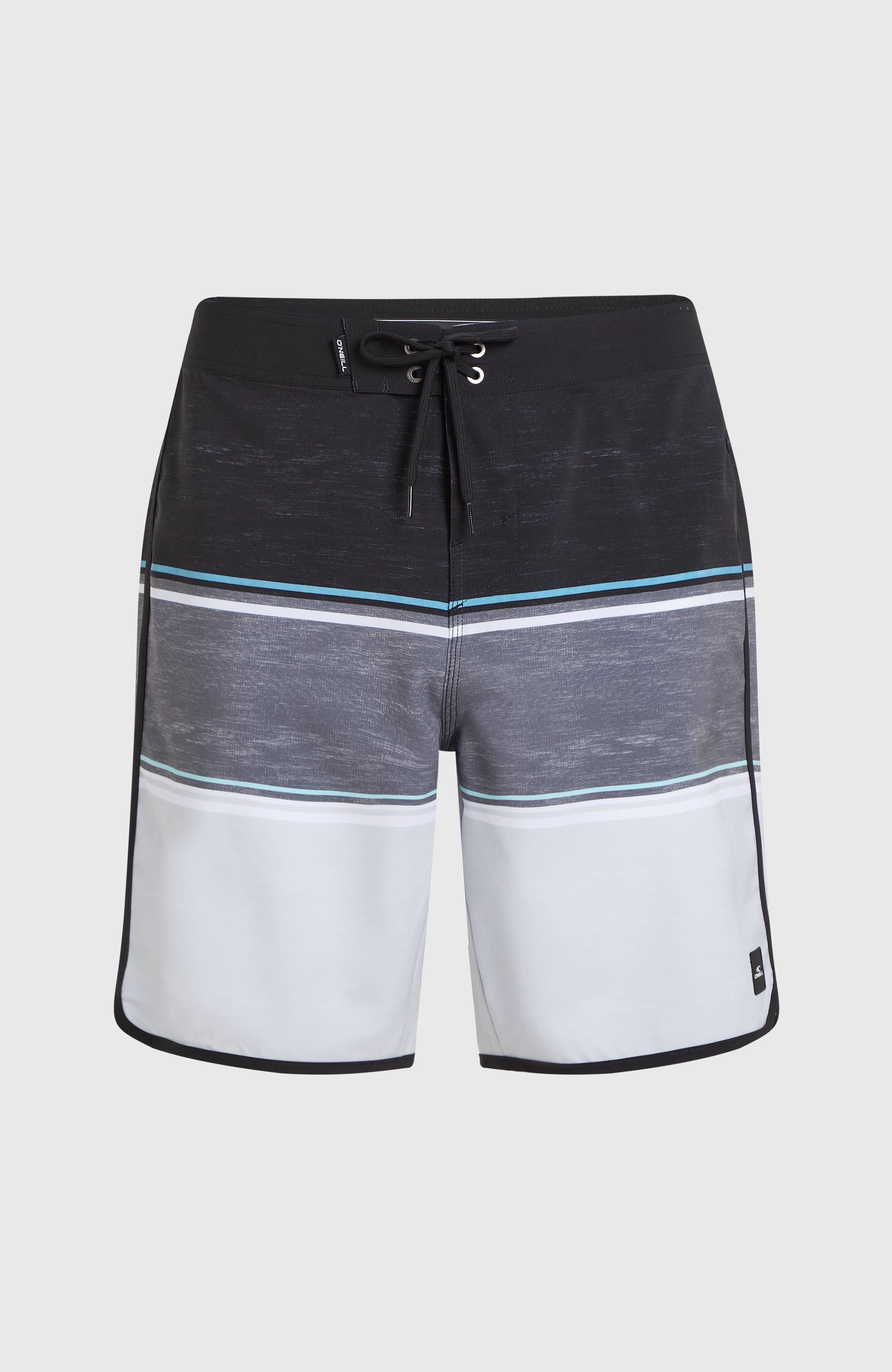 Lennox Scallop 19'' Boardshorts Black Out Colour Block