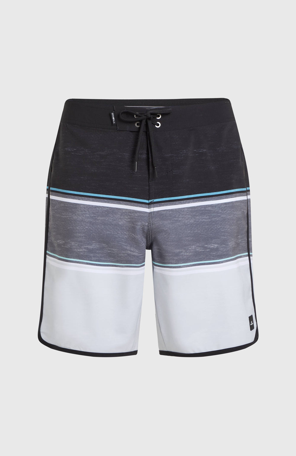 Lennox Scallop 19'' Boardshorts Black Out Colour Block