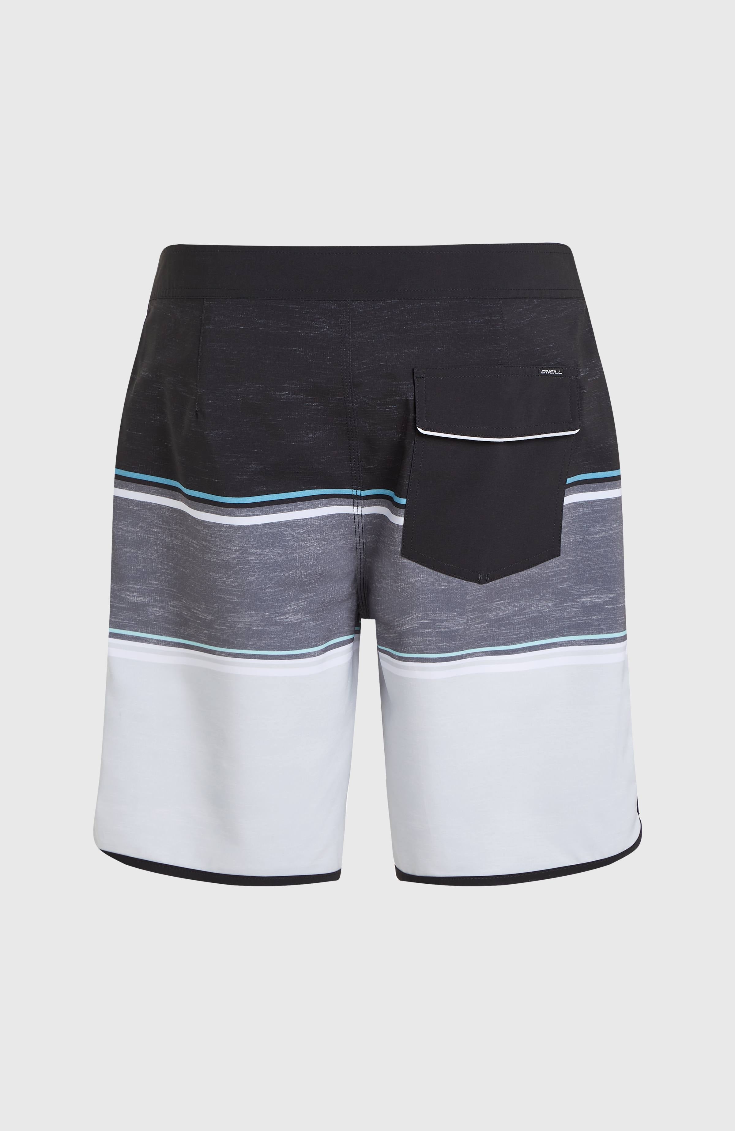 Lennox Scallop 19'' Boardshorts Black Out Colour Block