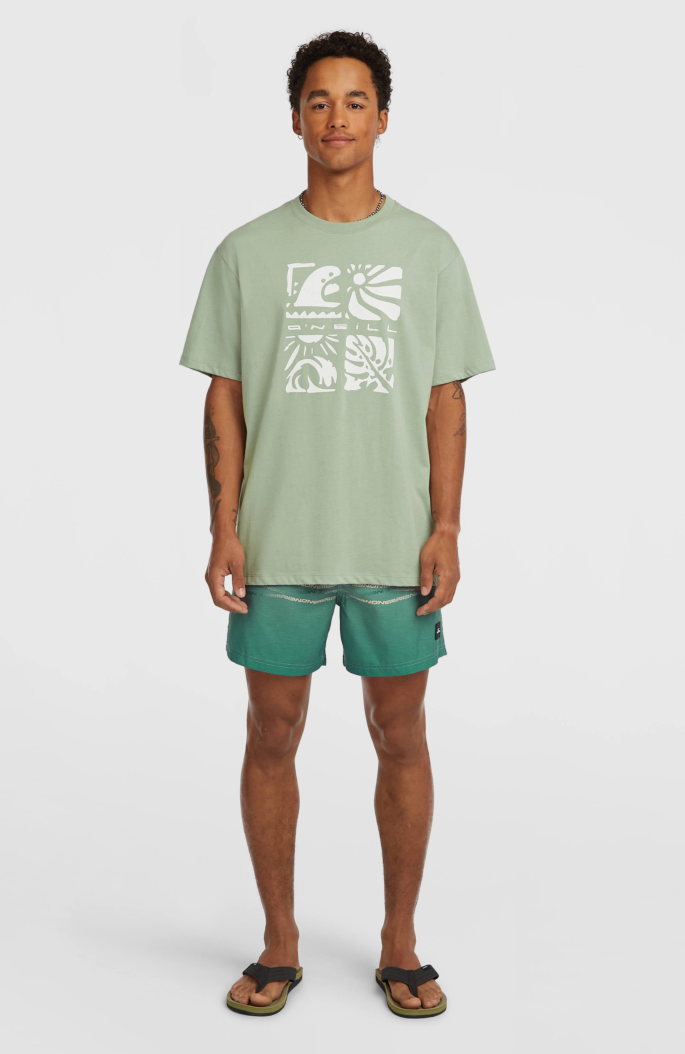 O'Neill First 15'' Swimshorts Green Heritage O'Neill Flip