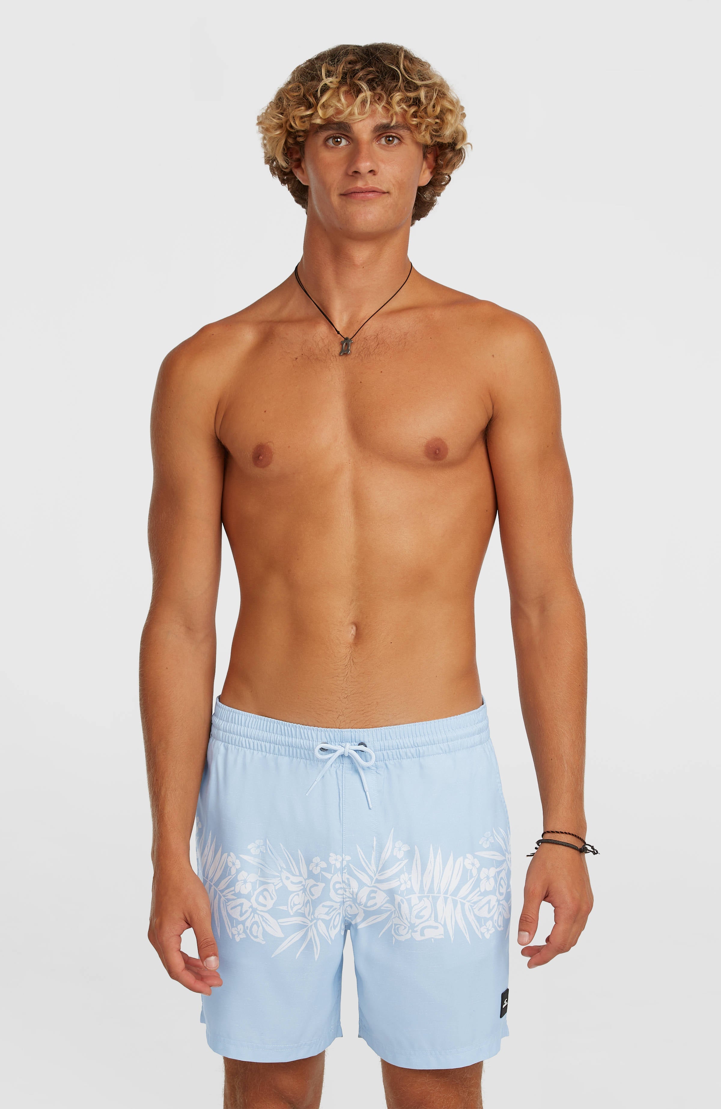 O'Neill Uni Flower 16'' Swimshorts Light Blue Tropical Stripe