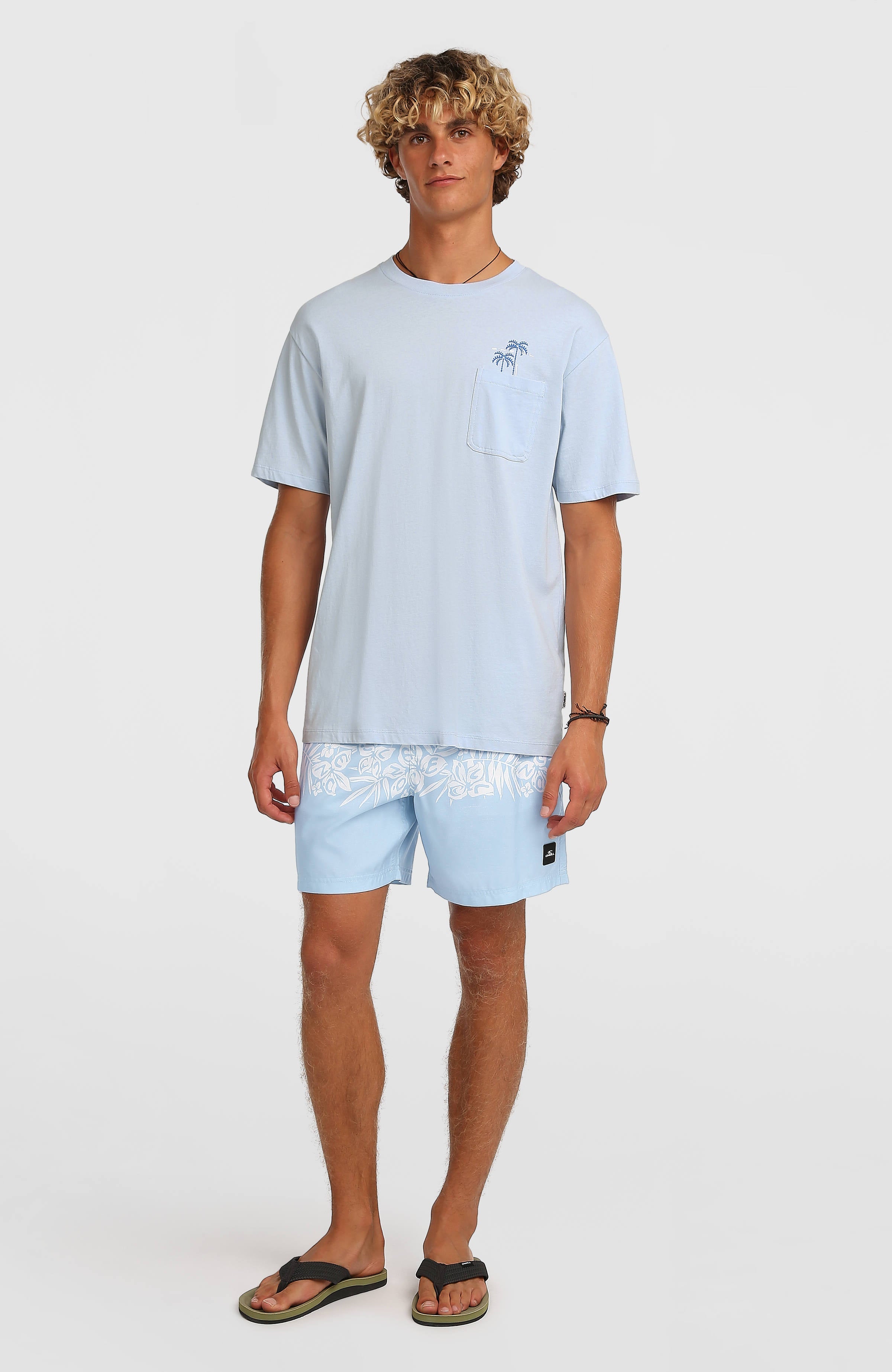 O'Neill Uni Flower 16'' Swimshorts Light Blue Tropical Stripe