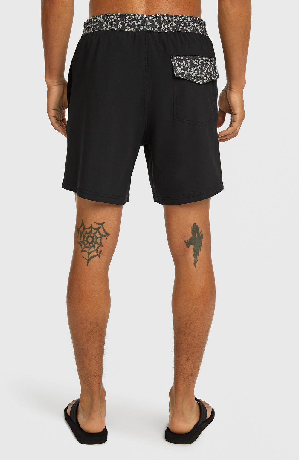 Pocket Print 16'' Swimshorts Black Out