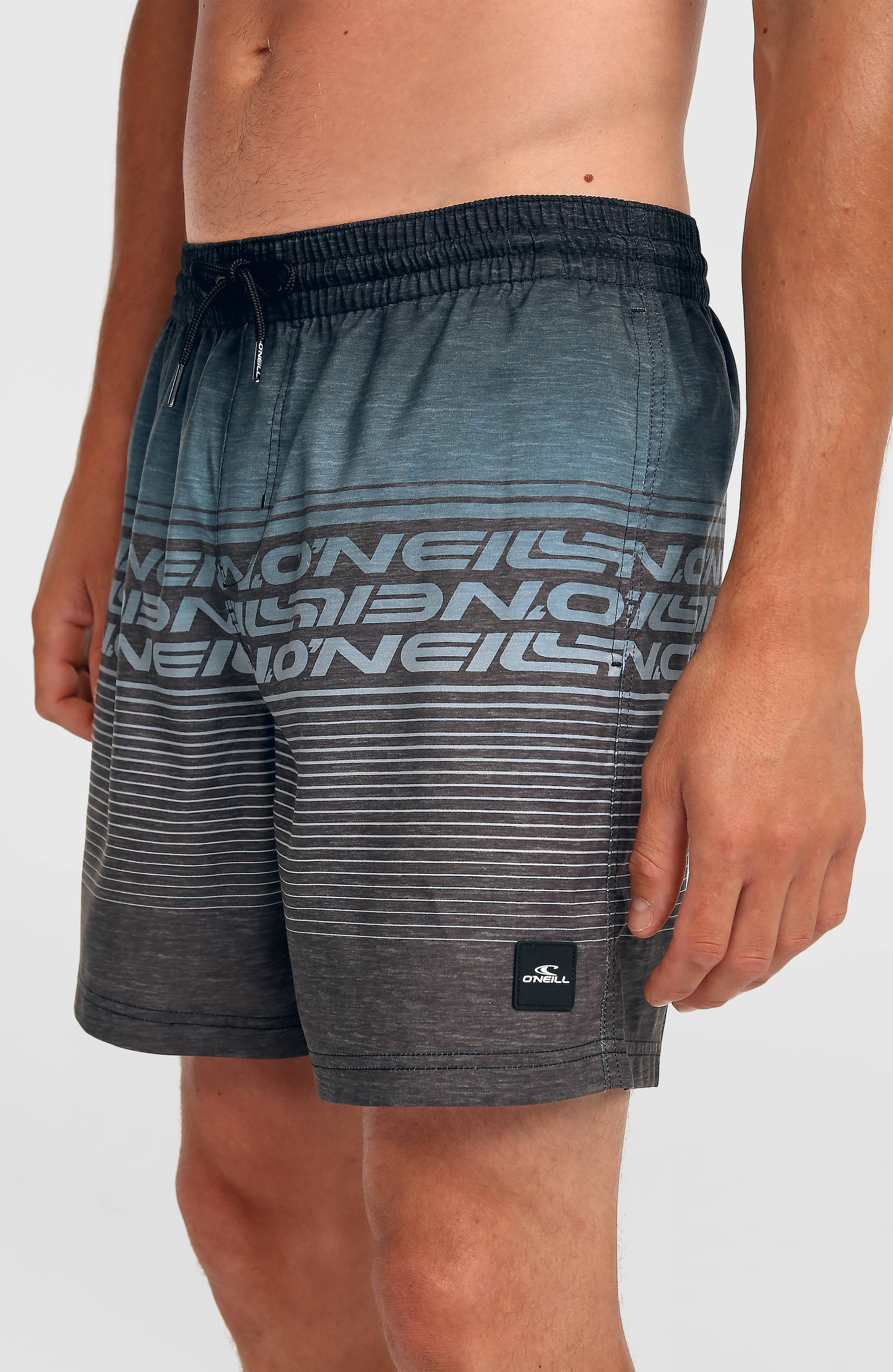 Logo Stripe 16'' Swimshorts Black Out Heritage O'Neill Stripe