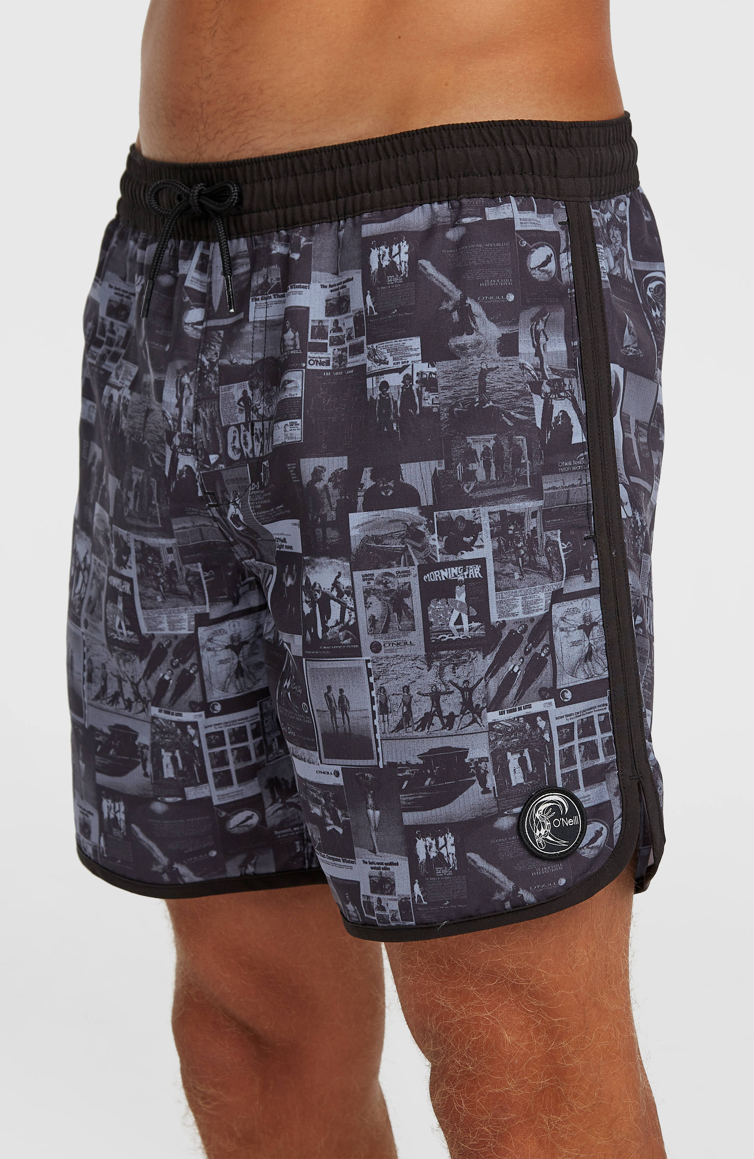 O'Riginals Scallop 16'' Swimshorts Black Out Heritage AOP
