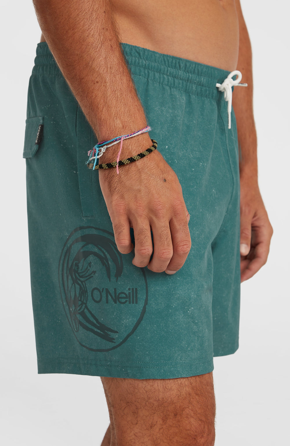 O'Riginals Cali Ocean 16'' Swimshorts Green Originals Acid Wash