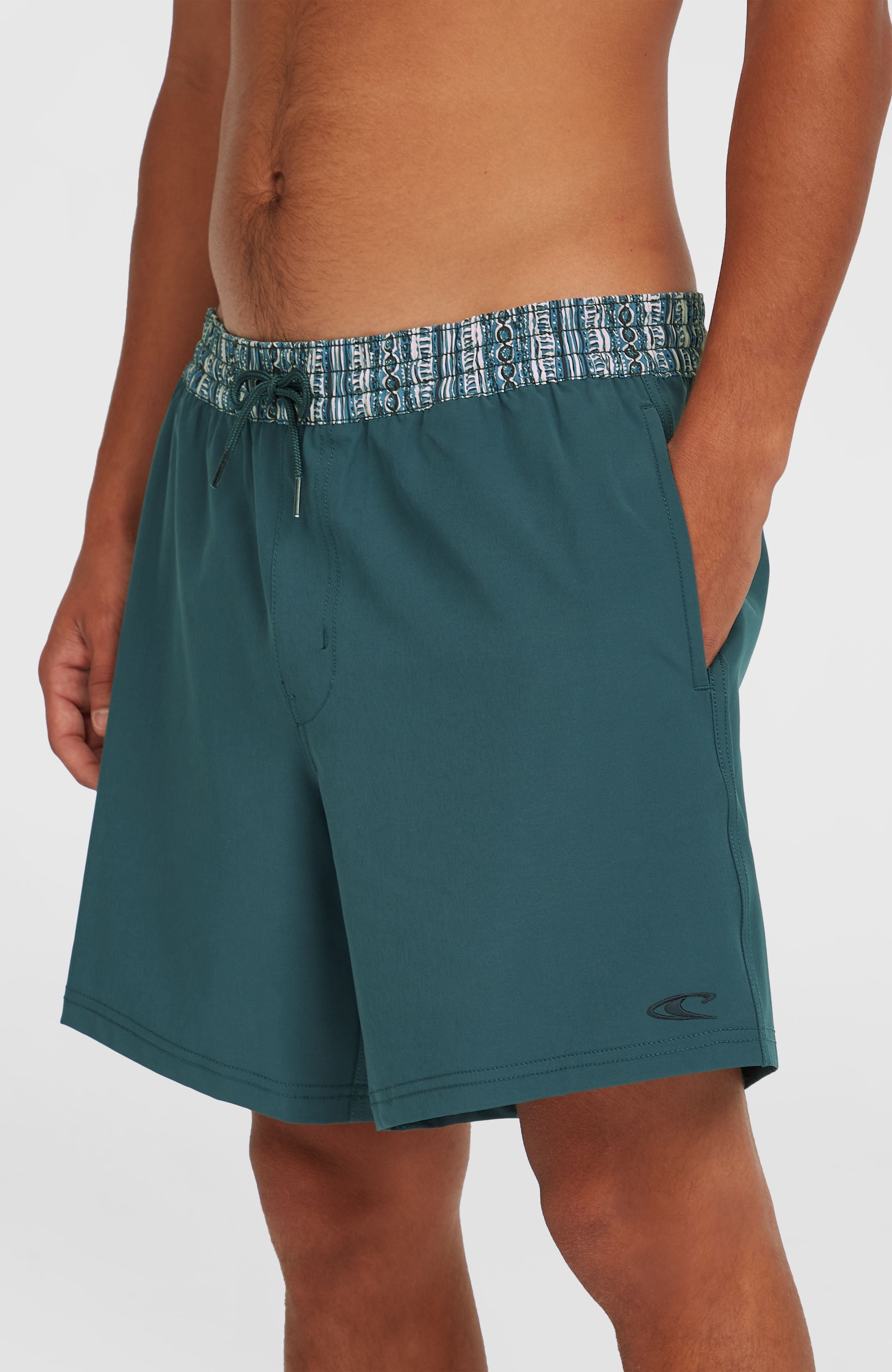 Pocket Print 16'' Swim Shorts Alma Steel