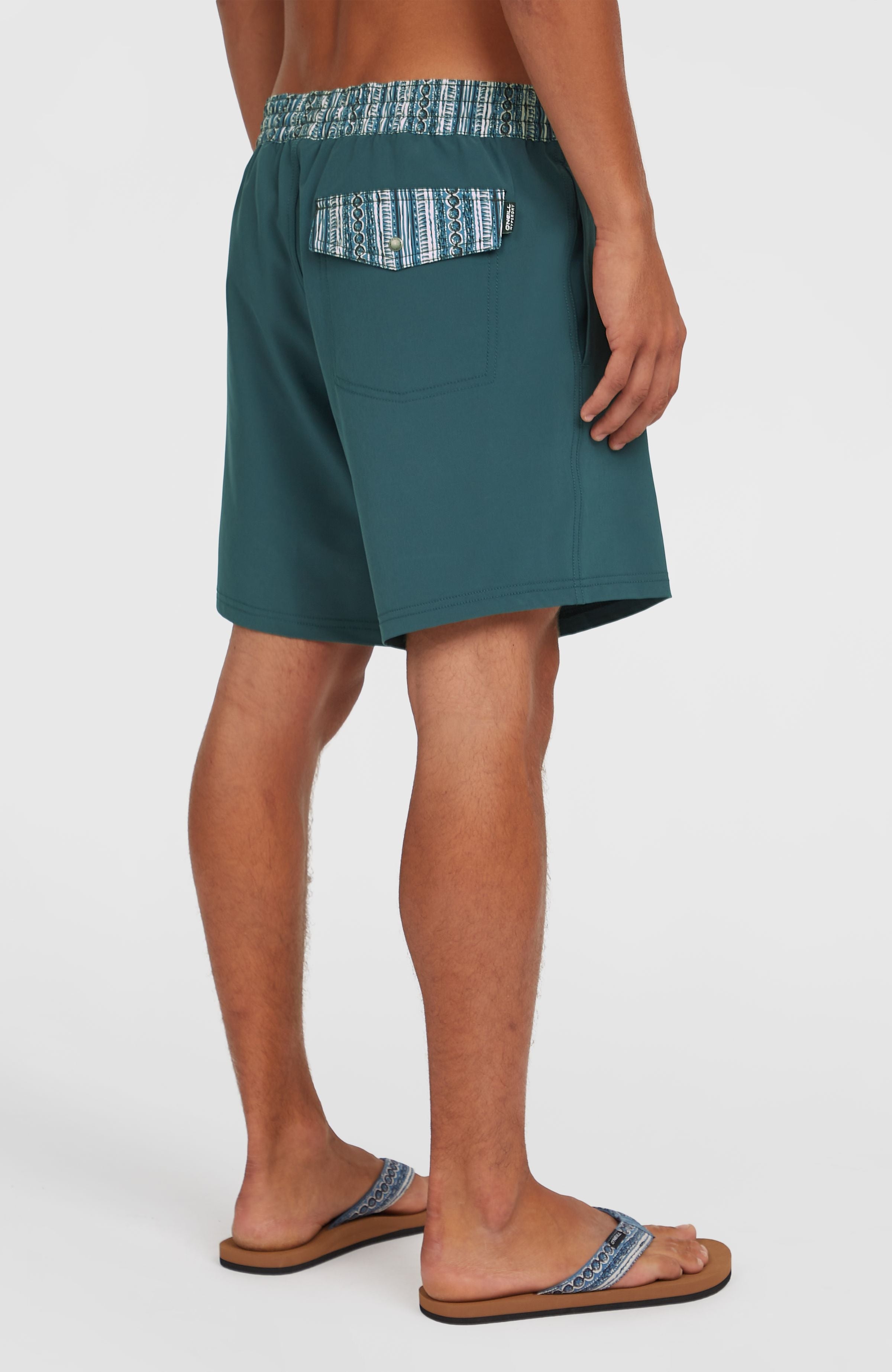 Pocket Print 16'' Swim Shorts Alma Steel