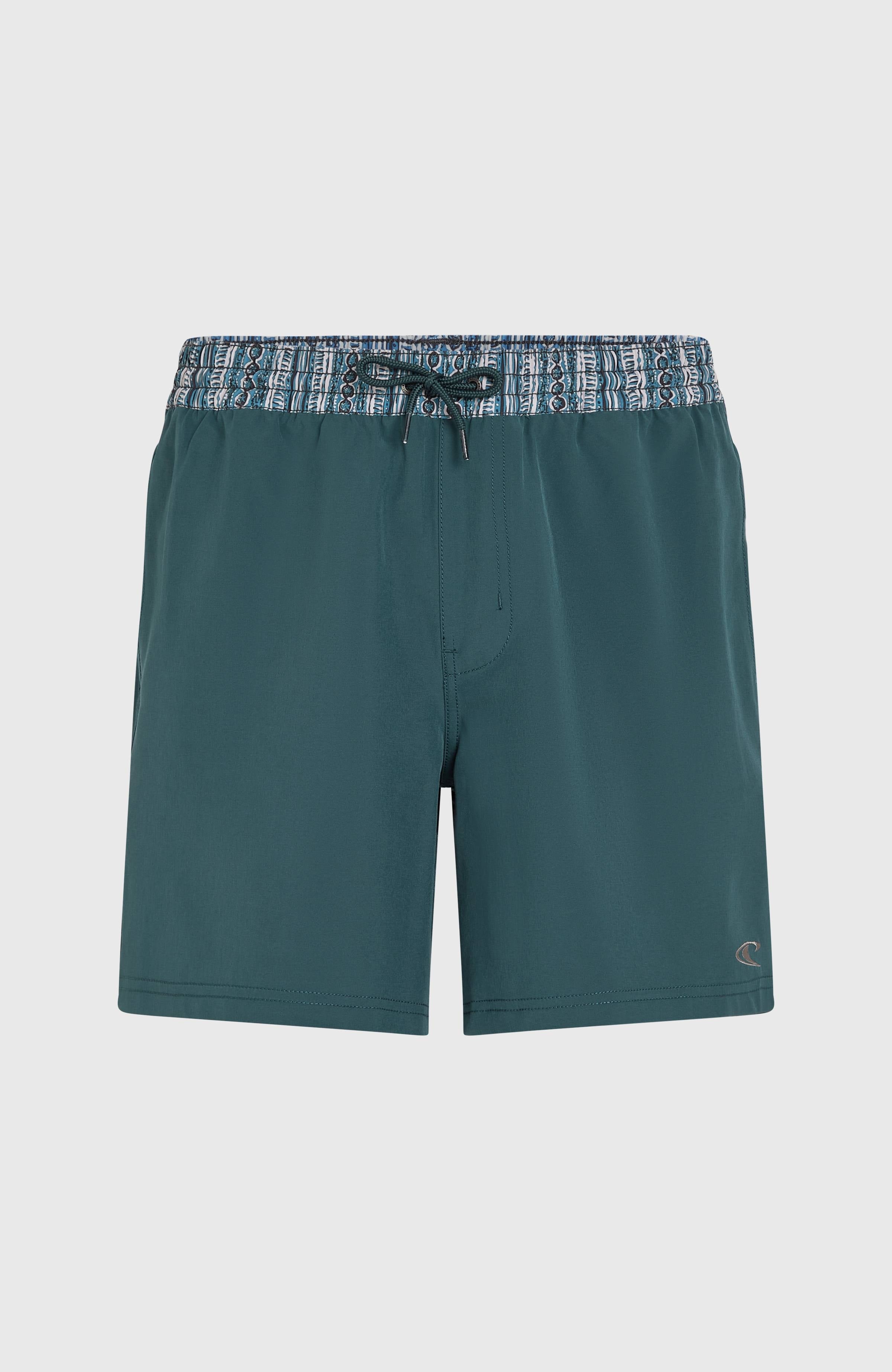 Pocket Print 16'' Swim Shorts Alma Steel