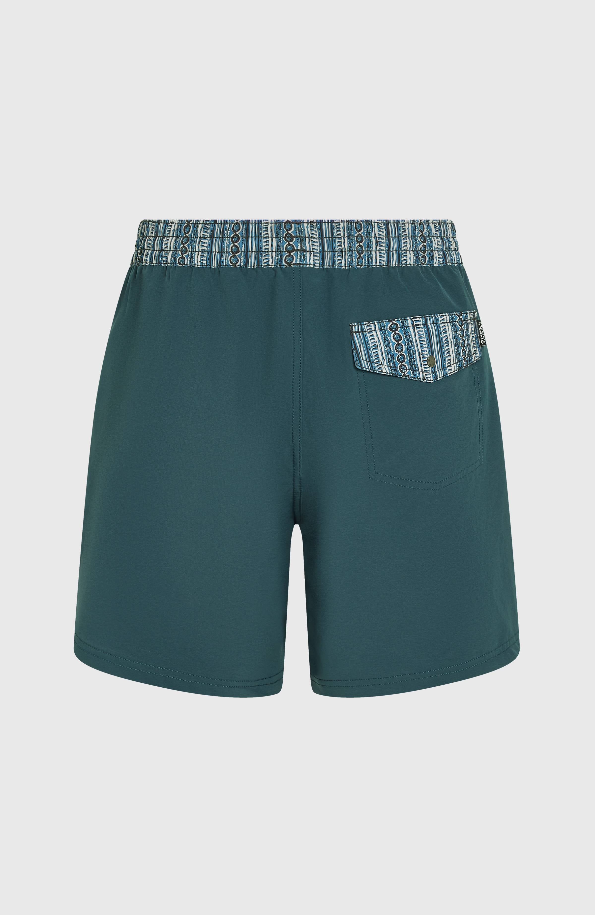Pocket Print 16'' Swim Shorts Alma Steel