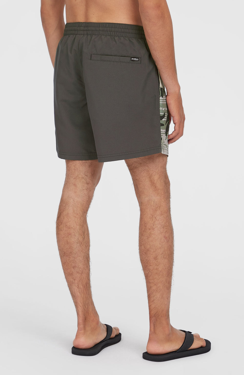 Cali Block 15'' Swim Shorts Green Dusty Flower