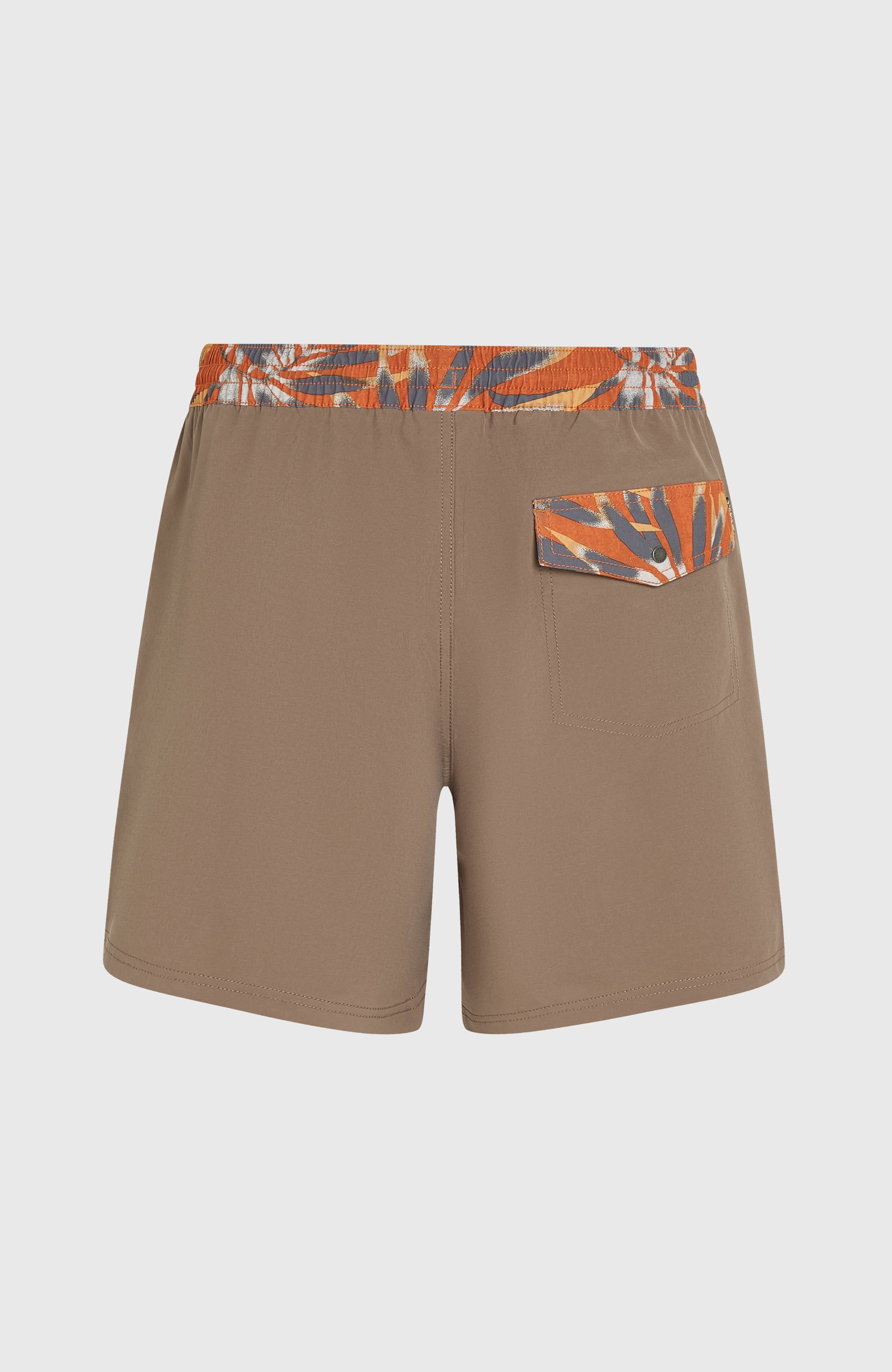 Pocket Print 16'' Swim Shorts Pure Cashmere