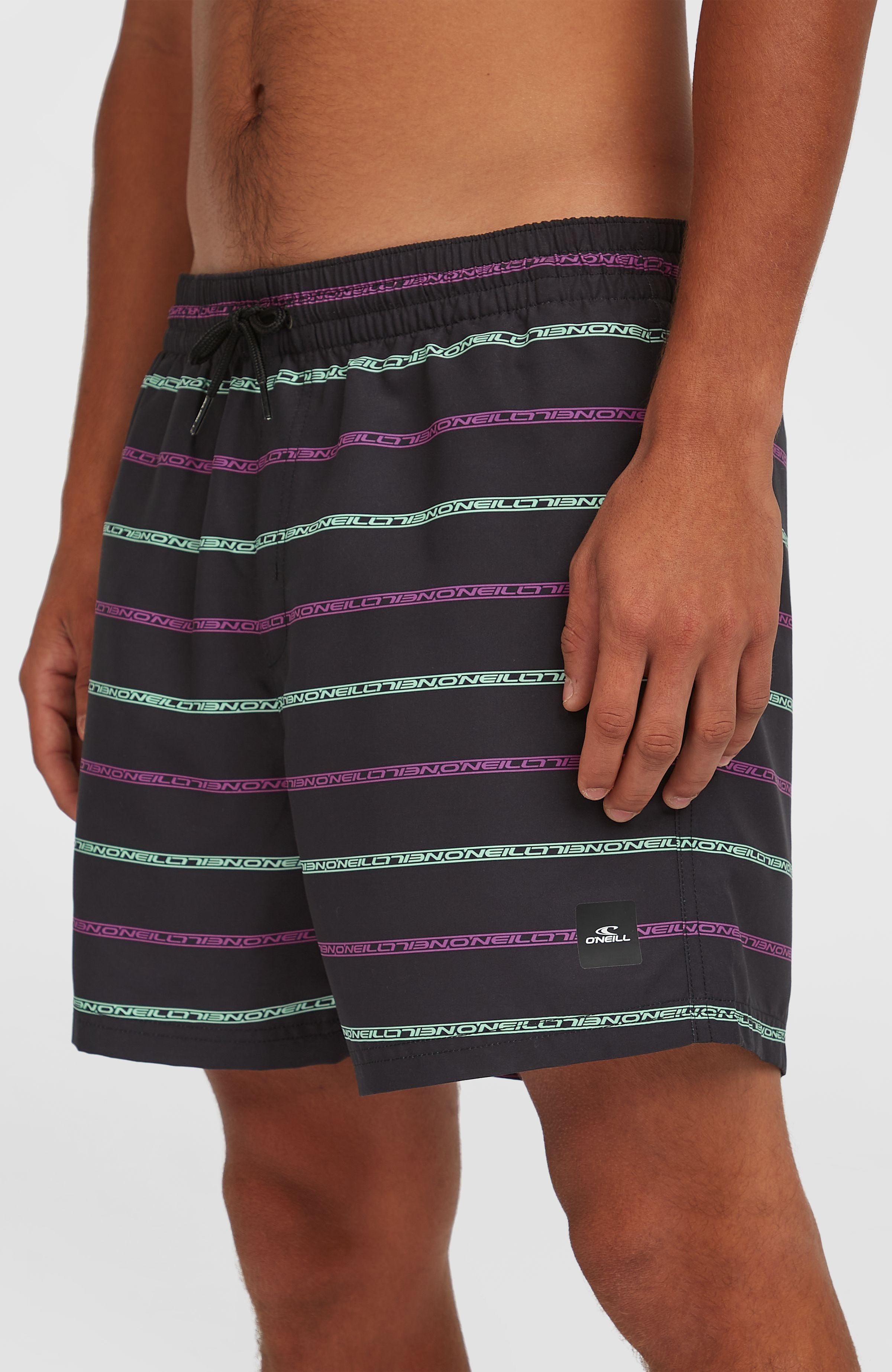 Cali First 15'' Swim Shorts Black/Purple O'Neill Stripe