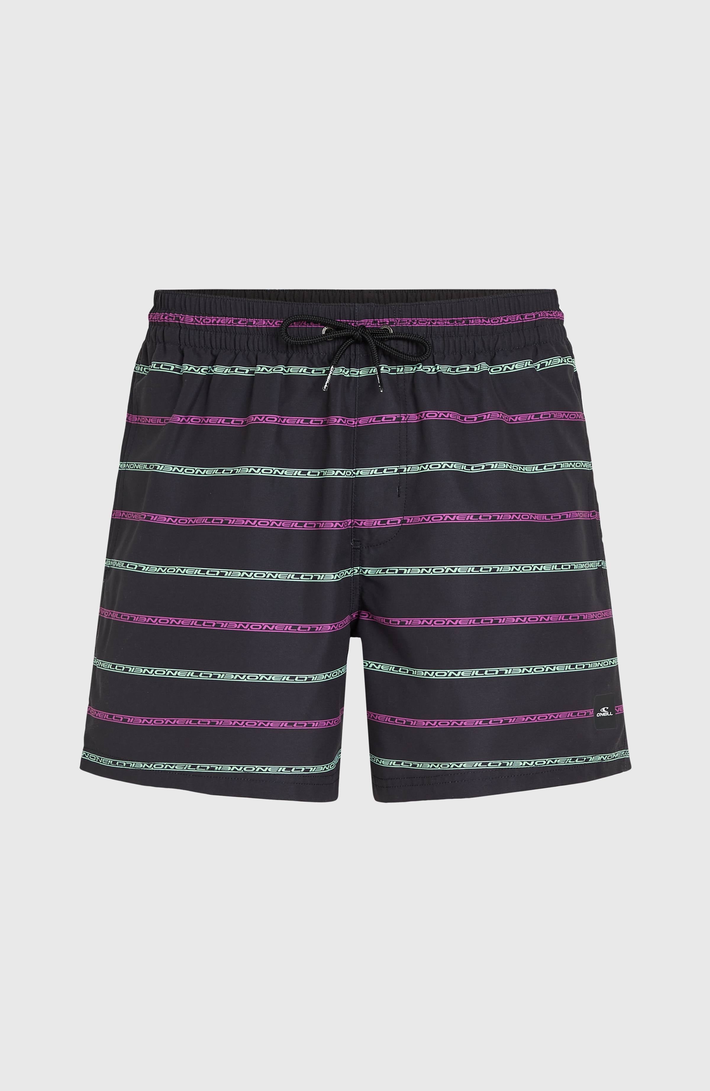 Cali First 15'' Swim Shorts Black/Purple O'Neill Stripe