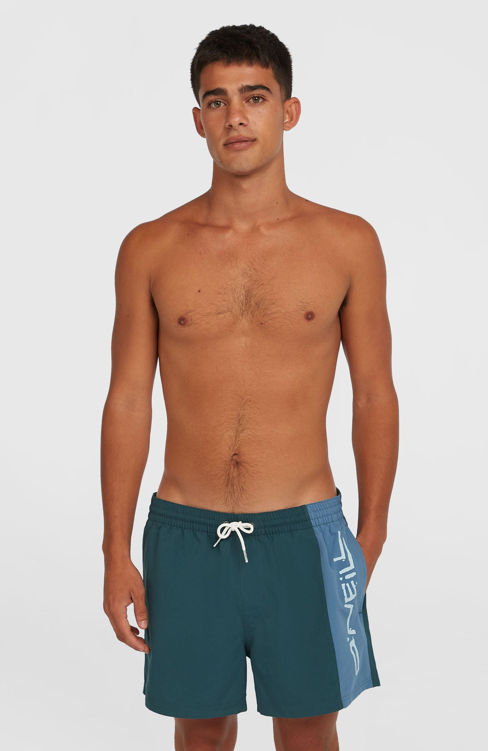 Retro 14'' Swim Shorts Alma Steel Colour Block