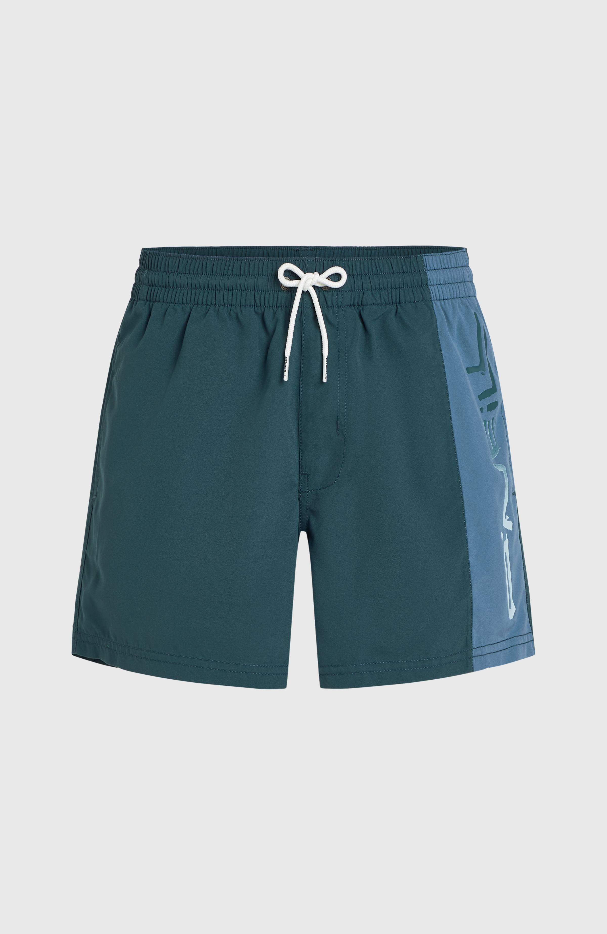 Retro 14'' Swim Shorts Alma Steel Colour Block