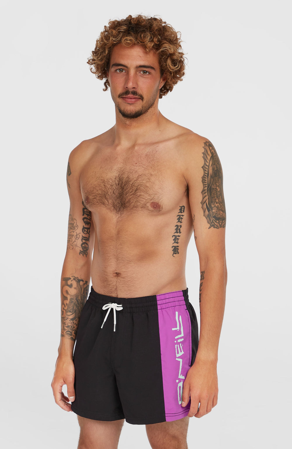 Retro 14'' Swim Shorts Digitalis Colour Block