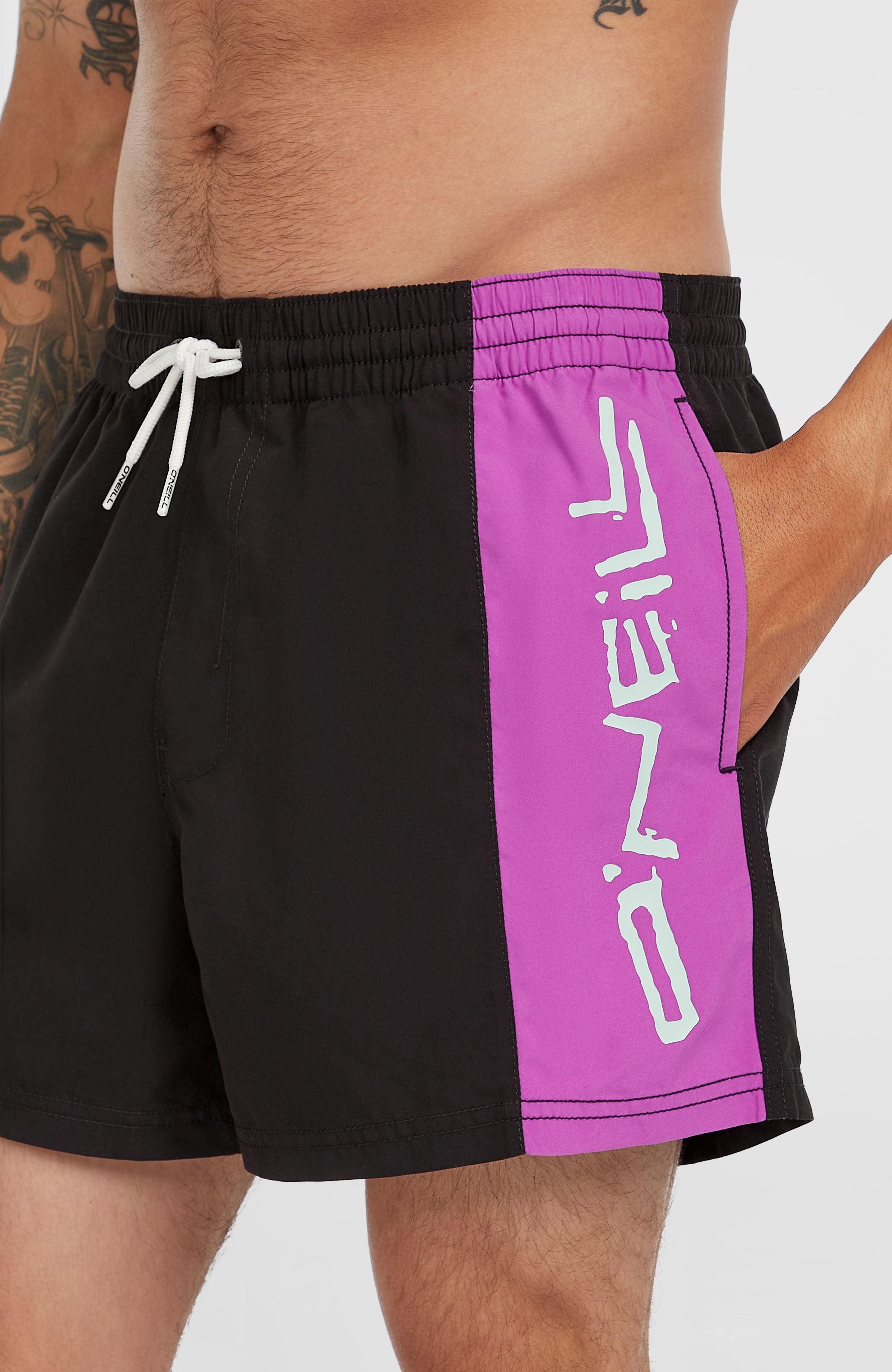 Retro 14'' Swim Shorts Digitalis Colour Block