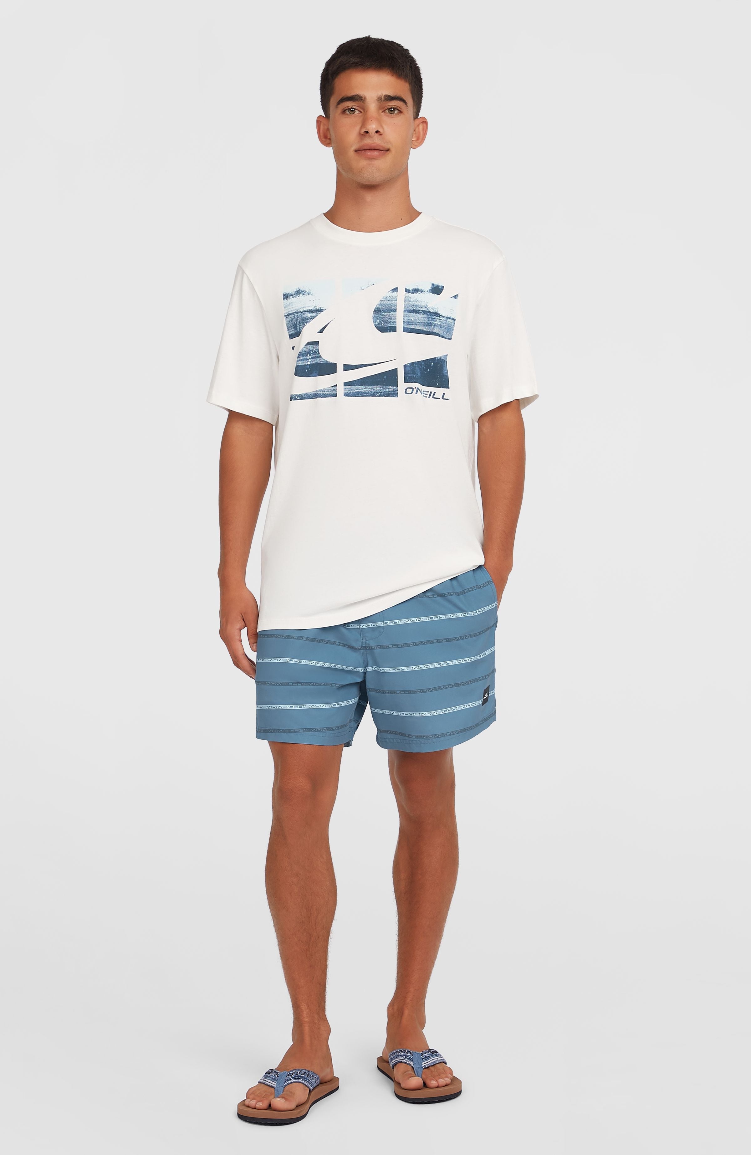 Cali First 15'' Swim Shorts Blue O'Neill Stripe