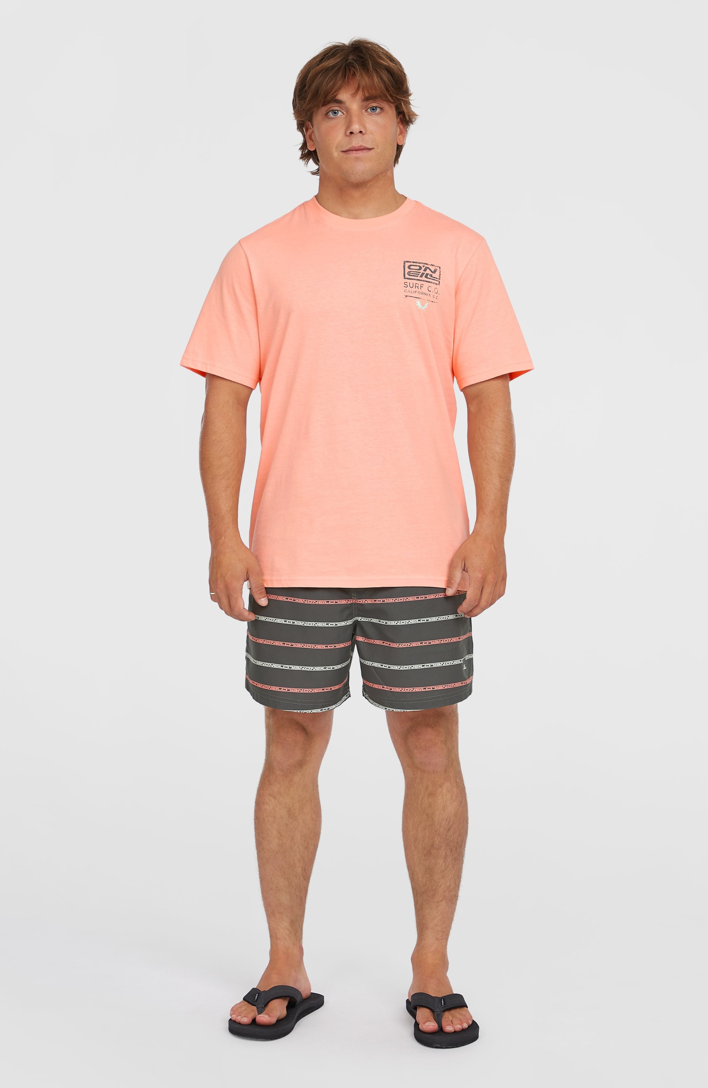 Cali First 15'' Swim Shorts Grey O'Neill Stripe