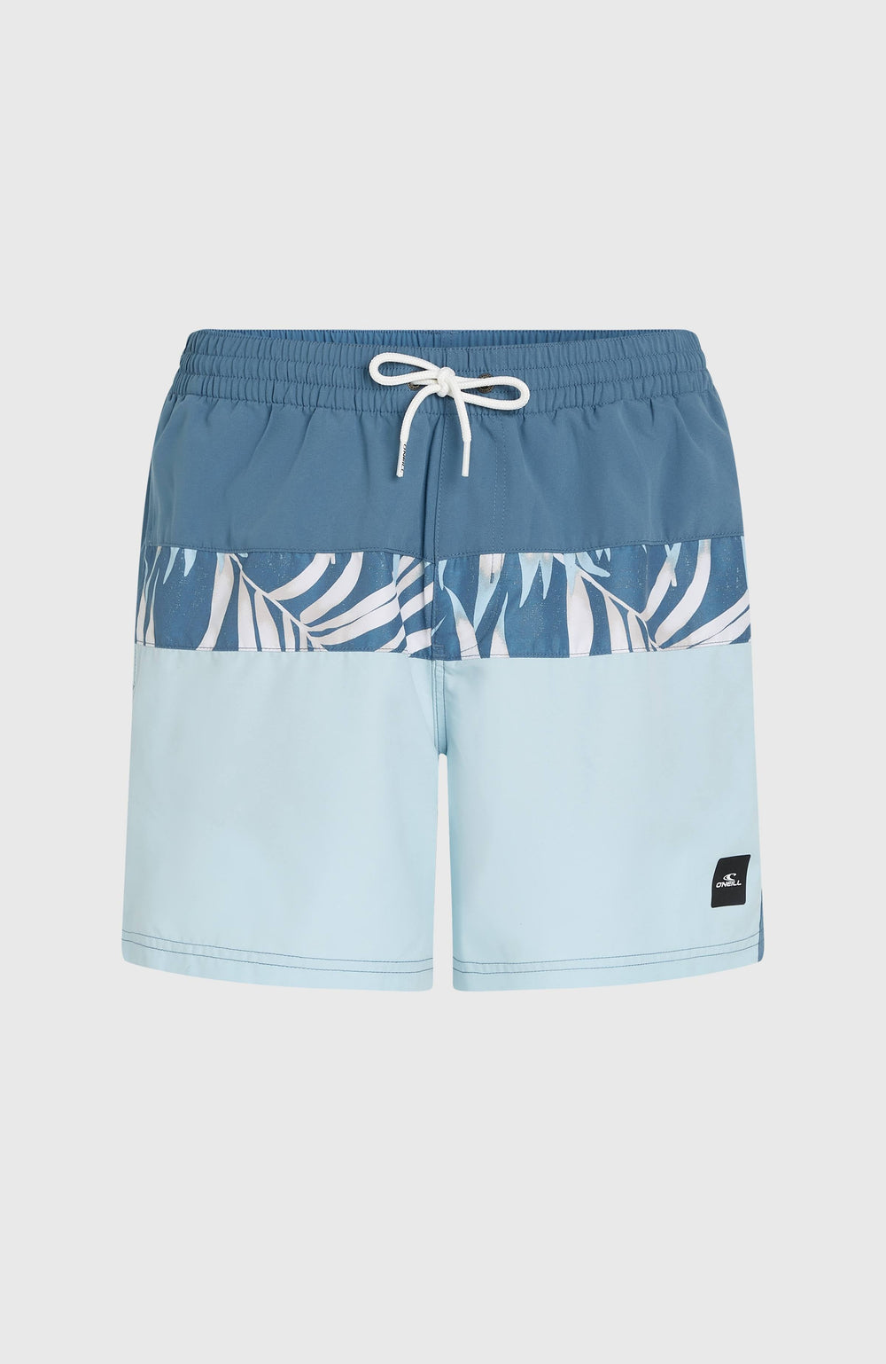 Cali Block 15'' Swim Shorts Blue Dipped Leaves